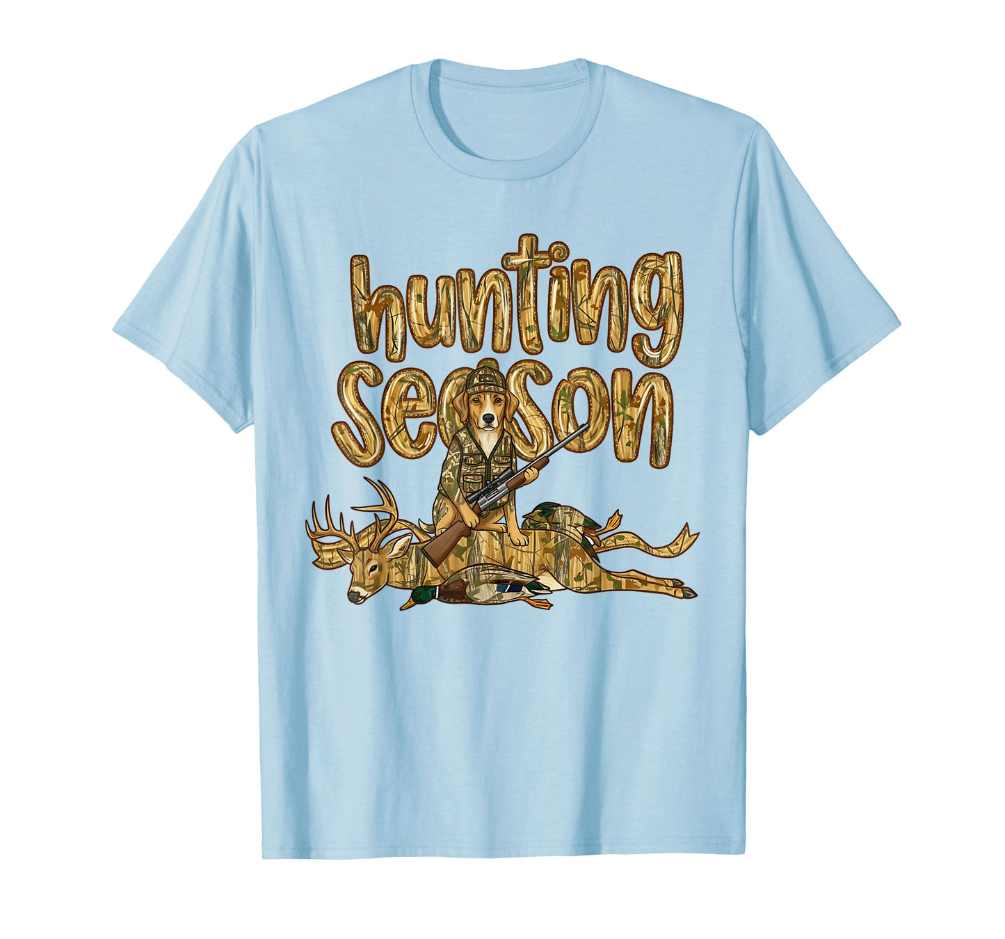 Hunting Deer Season Dog Duck Camouflage for Hunter Men Women T-Shirt