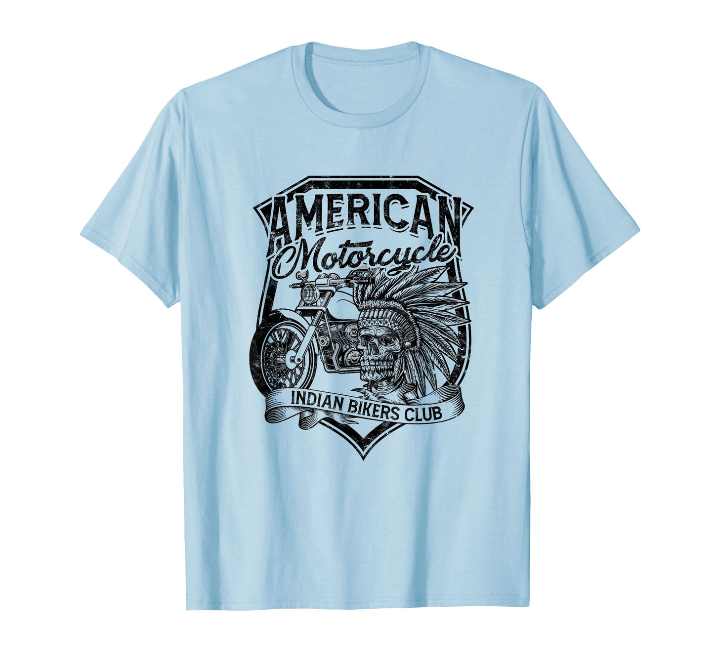 American Motorcycle Indian bikers club - Native american T-Shirt