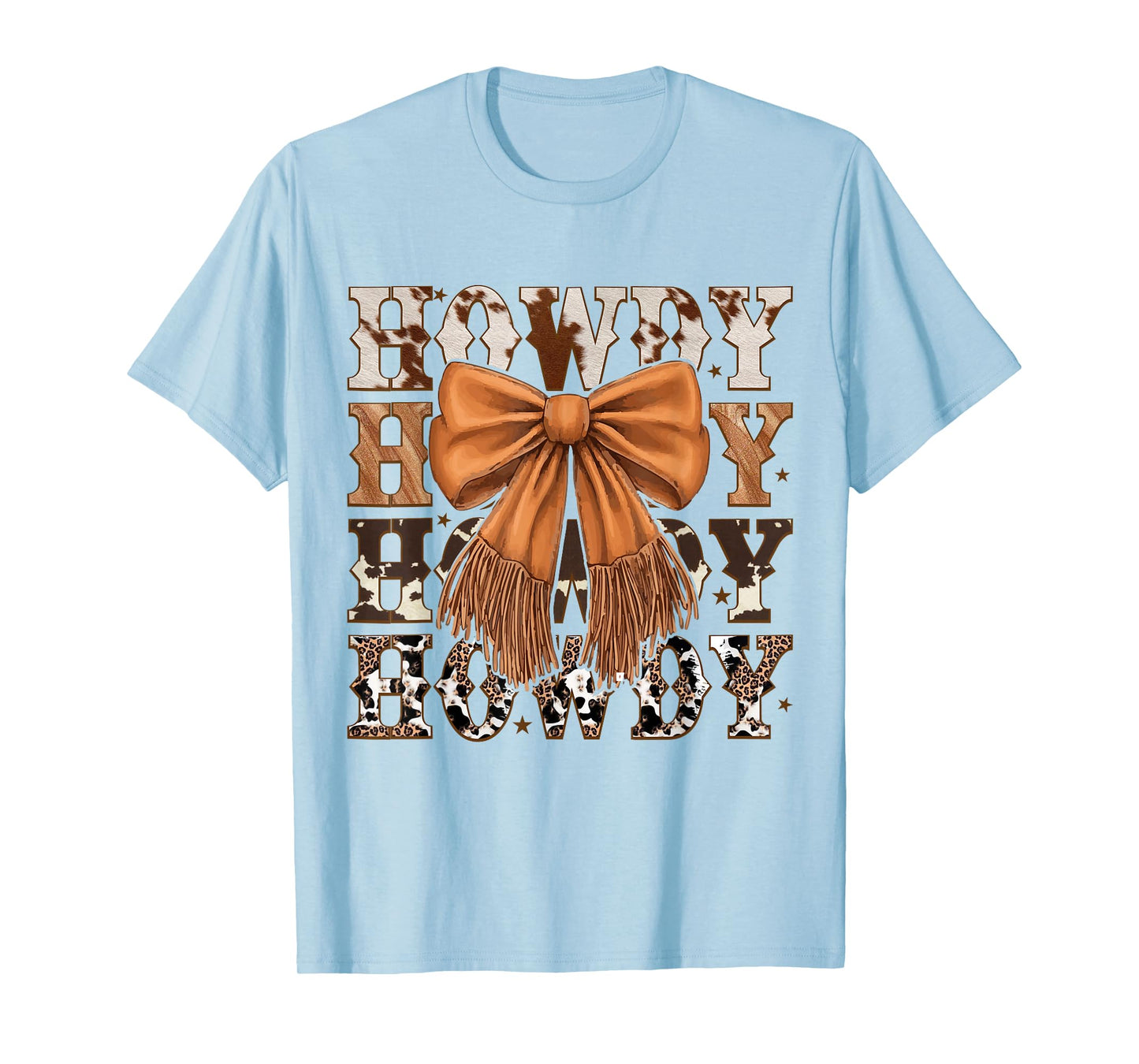 Howdy Cowgirl Coquette Bow Country Western Rodeo Cowboy T-Shirt