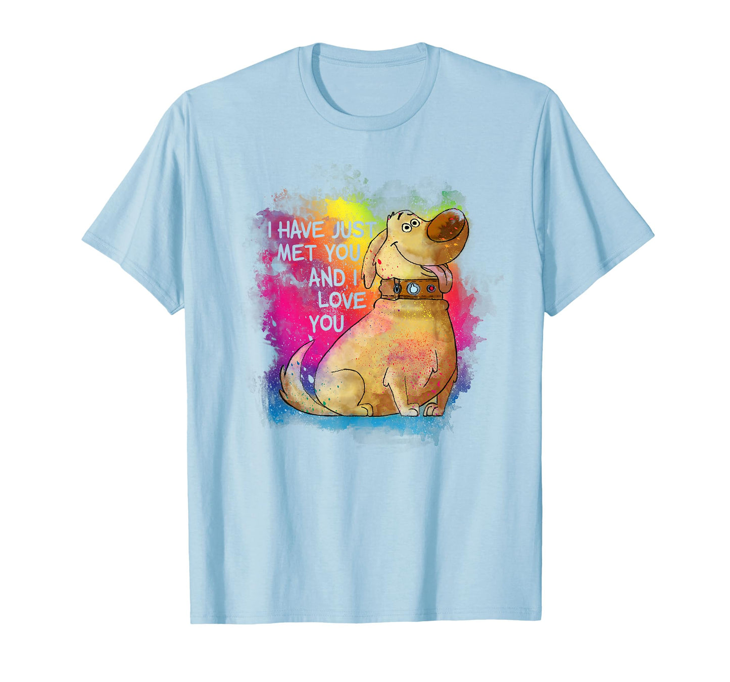 Disney Pixar Up Dug I Have Just Met You Rainbow T-Shirt