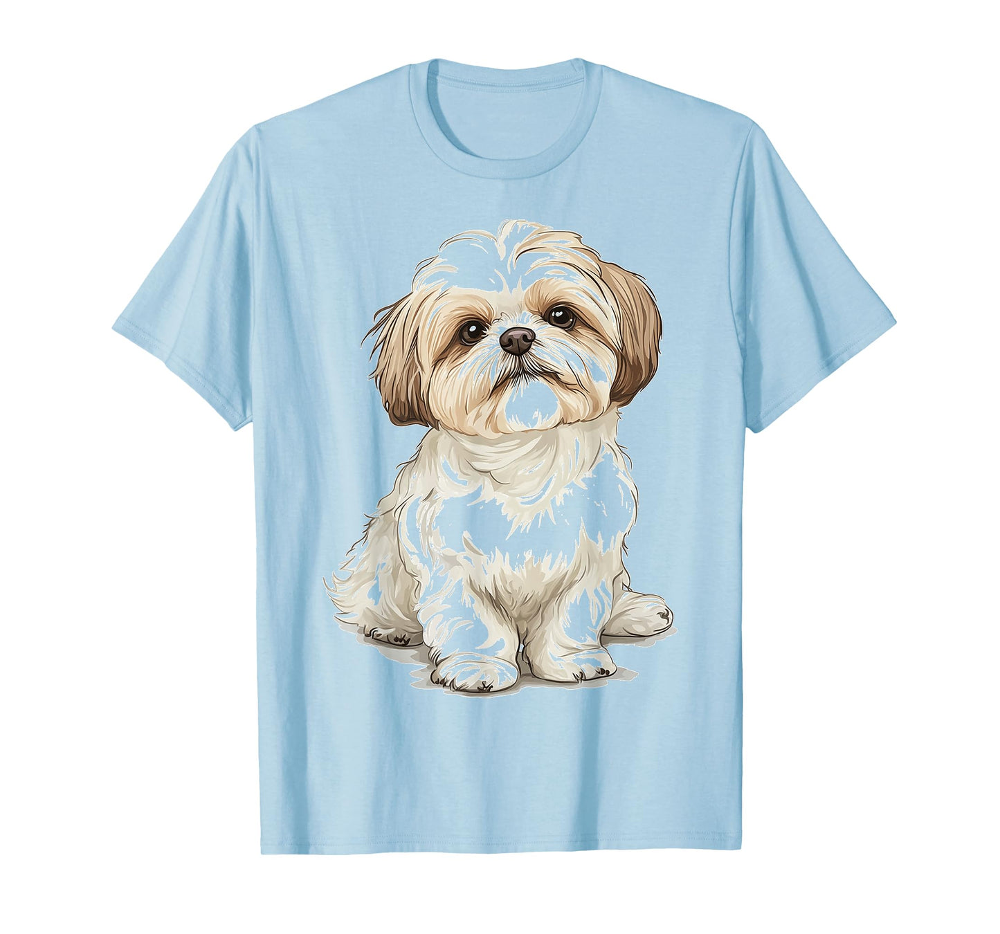 Shih Tzu Dog Motif Pet Artwork Shih Tzu T-Shirt