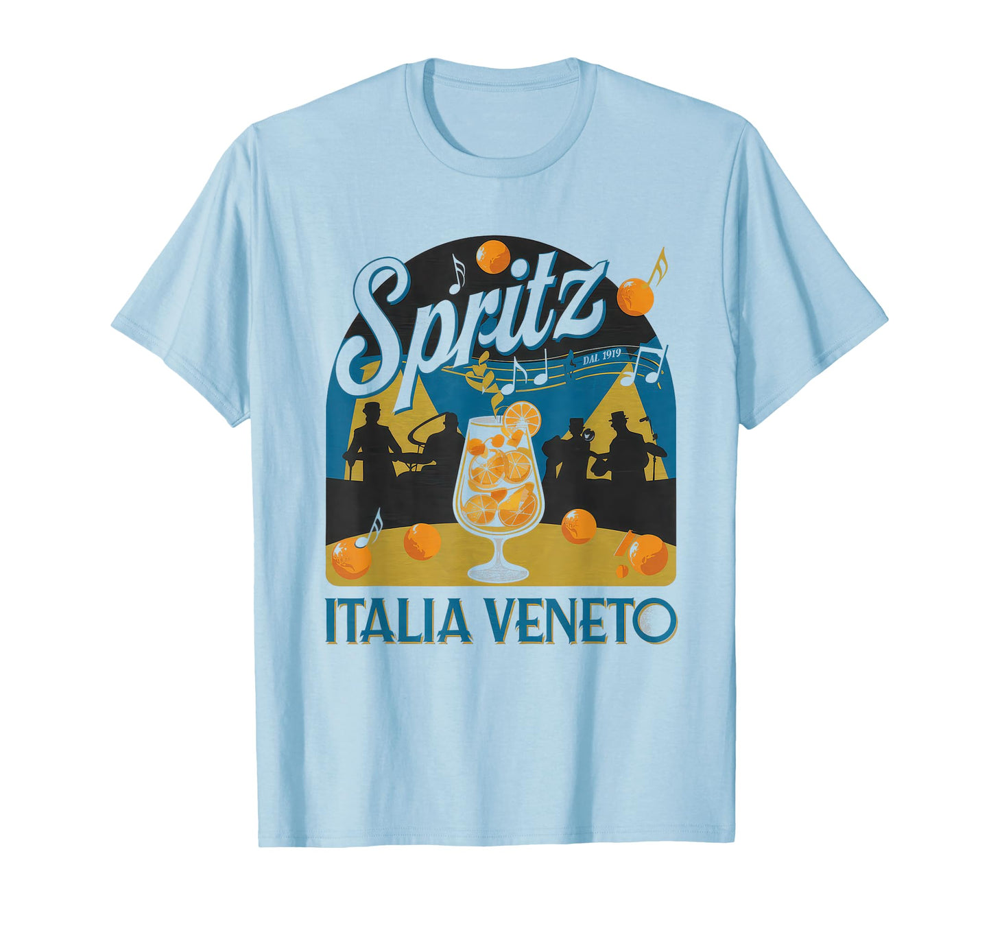 Spritz Veneto Tshirt Italia Vintage Orange Wine Cocktail T-Shirt