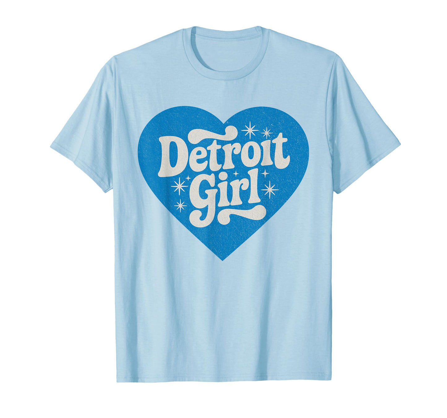 Retro Detroit Girls Heart Cute Detroit Girl T-Shirt