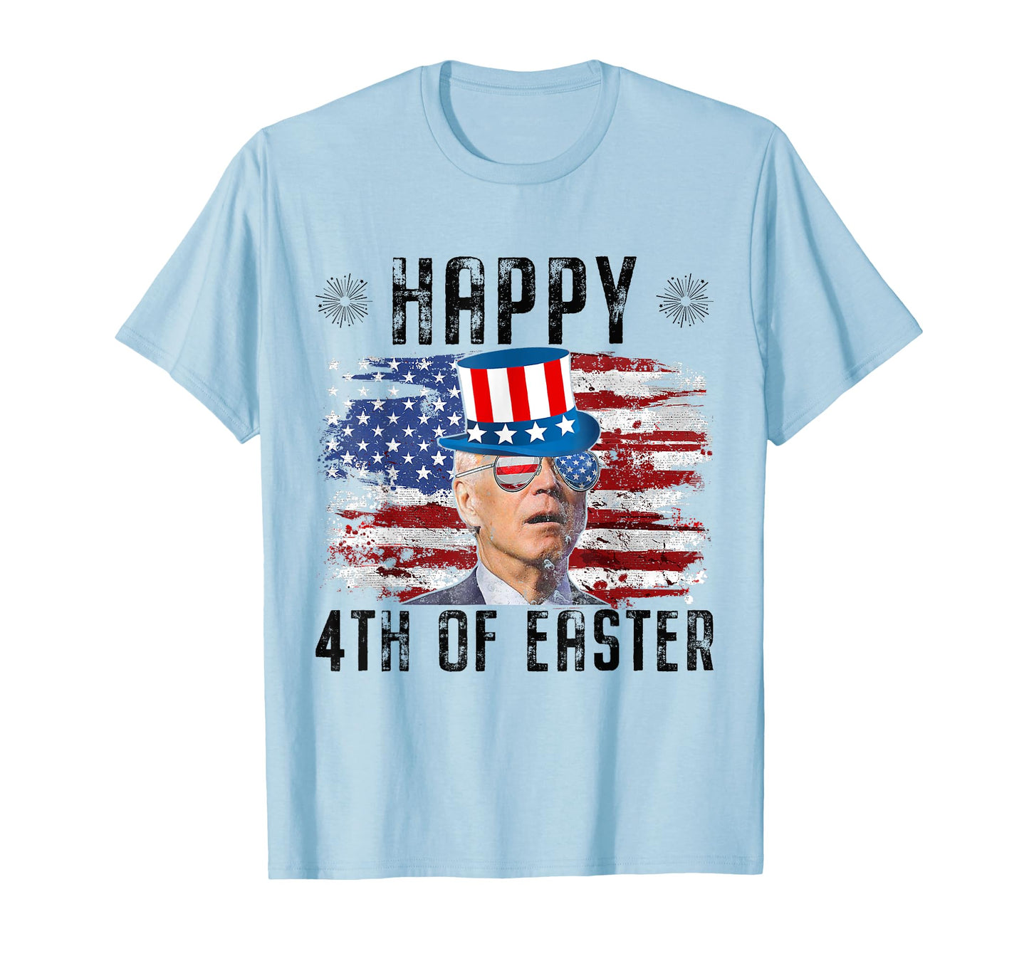 Joe Biden 4th Of July Happy Easter 4th Of July US Flag Men T-Shirt