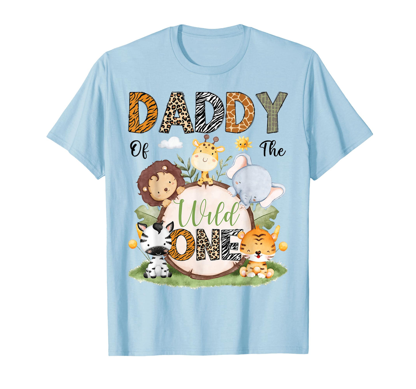Daddy Of The Wild One 1St Birthday Boy Safari Lover T-Shirt