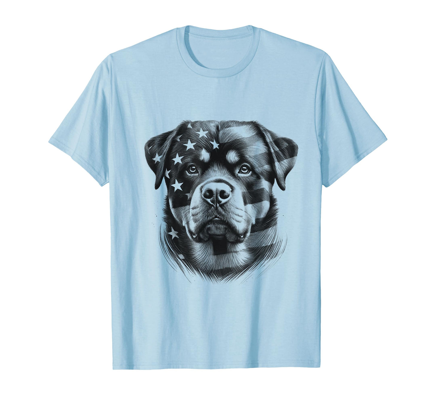 Rottweiler Rottie Dog American Flag 4th Of July Design Idea T-Shirt