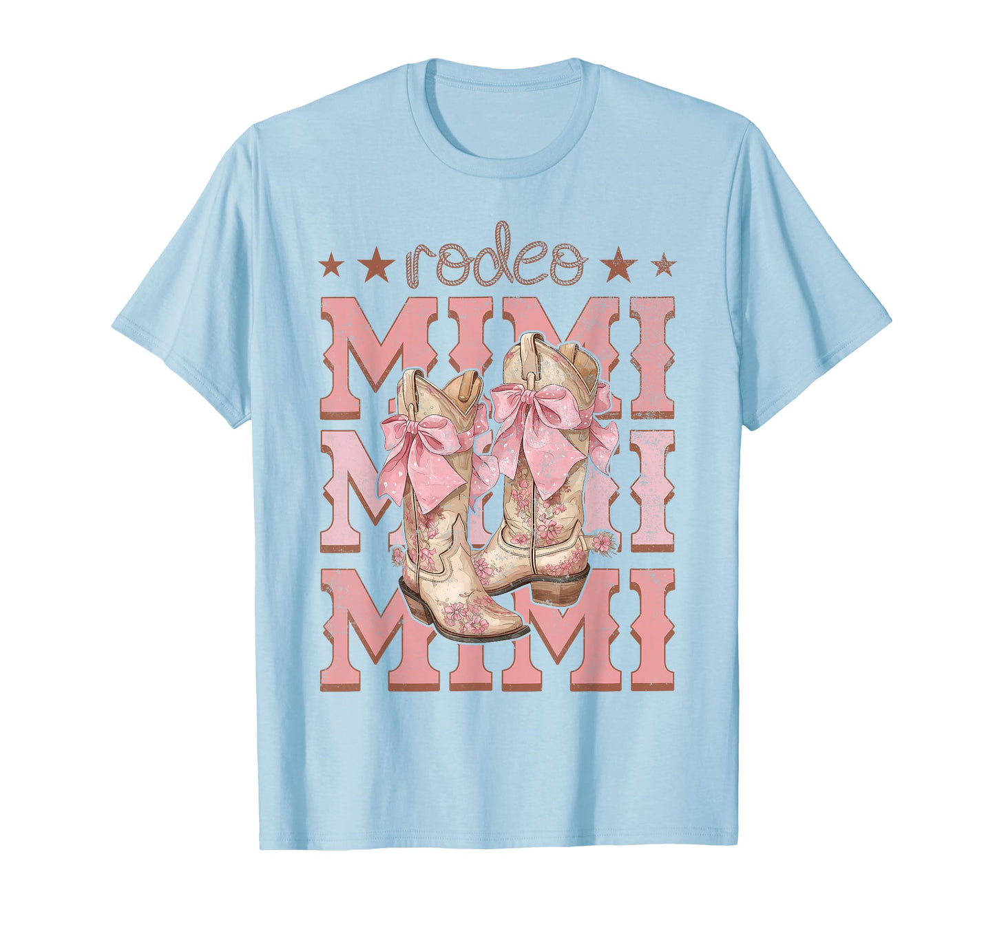 Rodeo Mimi Pink Boots Coquette Cow-Girl Birthday Party T-Shirt