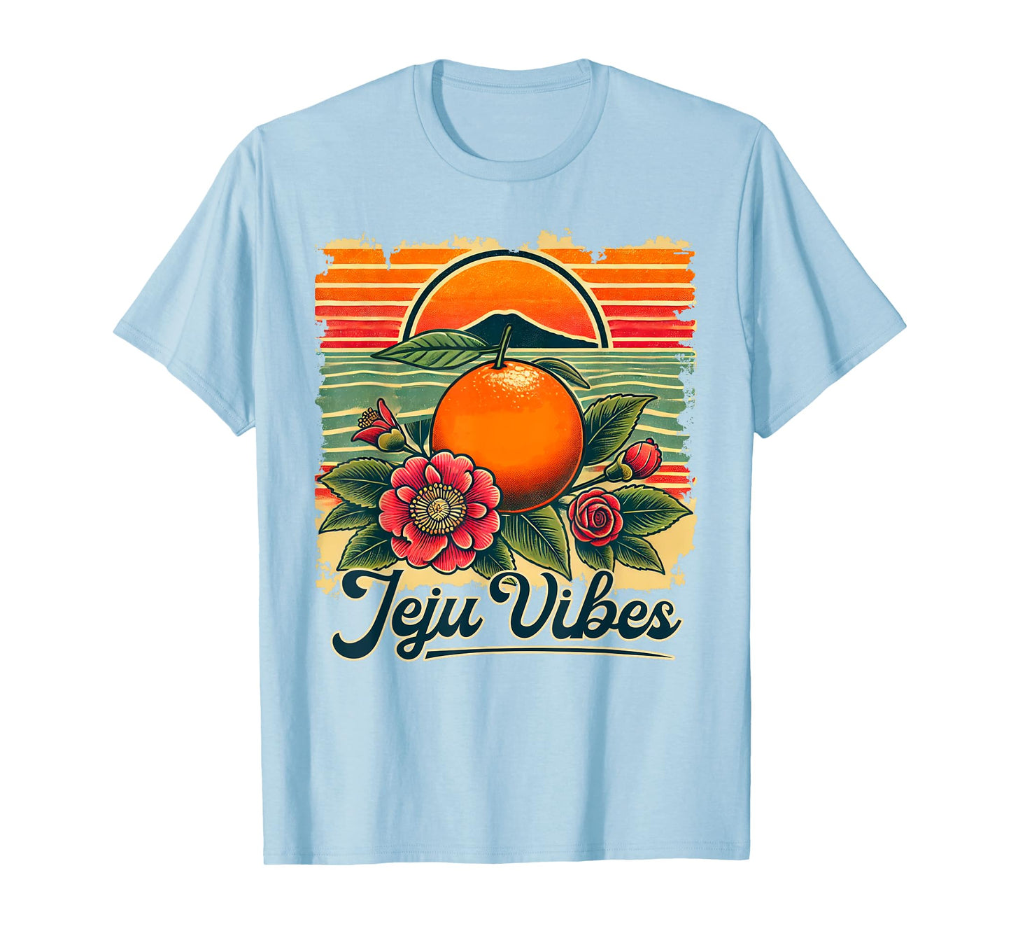 Jeju Vibes Tangerine Hallabong Jeju Korea Souvenir Korean T-Shirt