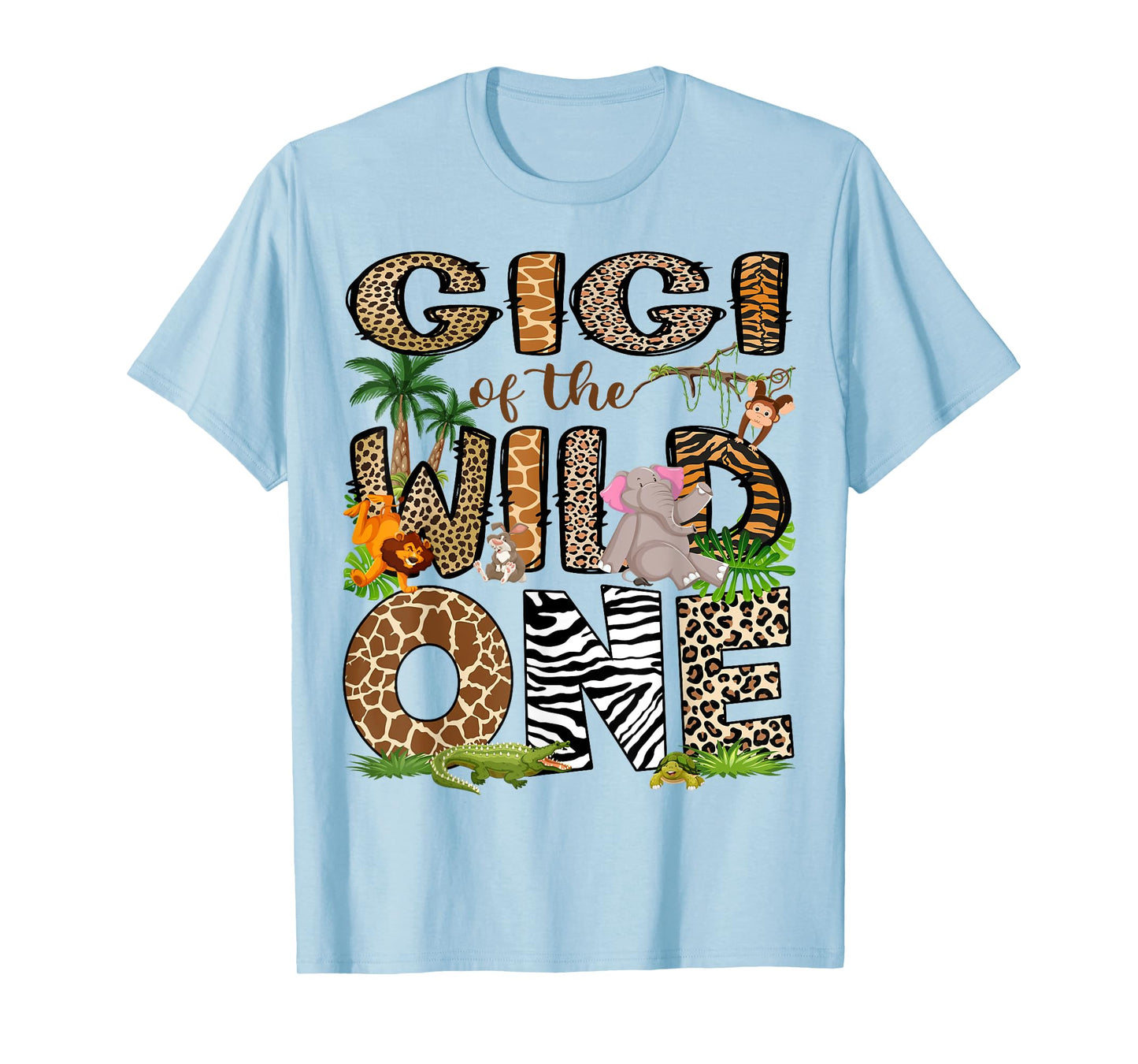 Gigi Of The Birthday Wild One 1St Birthday Safari T-Shirt