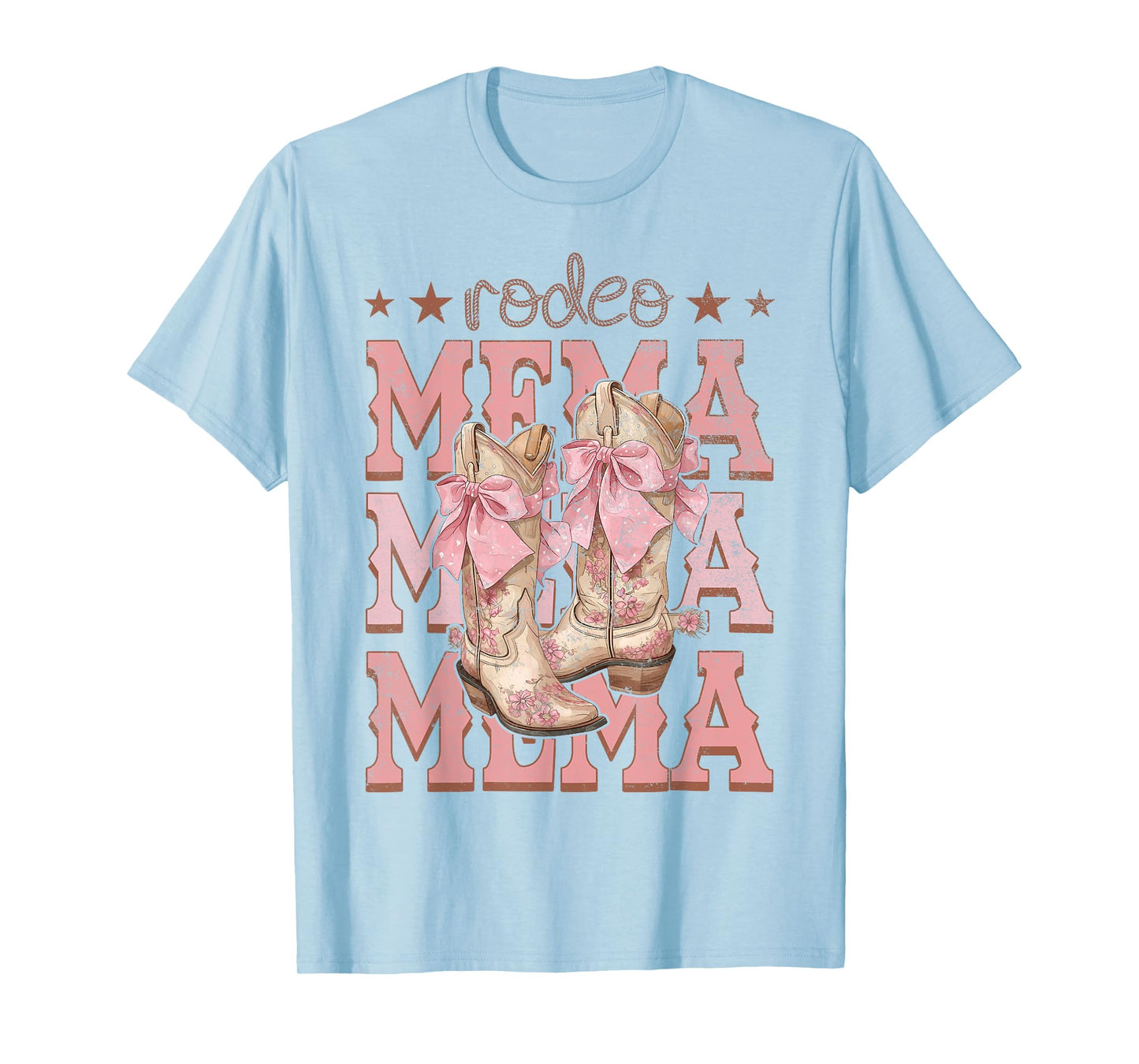 Rodeo Mema Pink Boots Coquette Cow-Girl Birthday Party T-Shirt