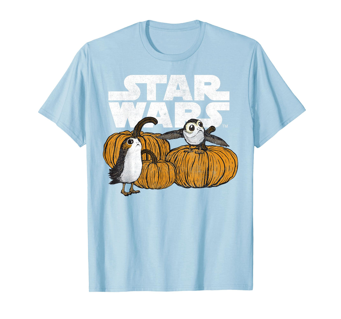 Star Wars Porg Pumpkin Patch Halloween T-Shirt