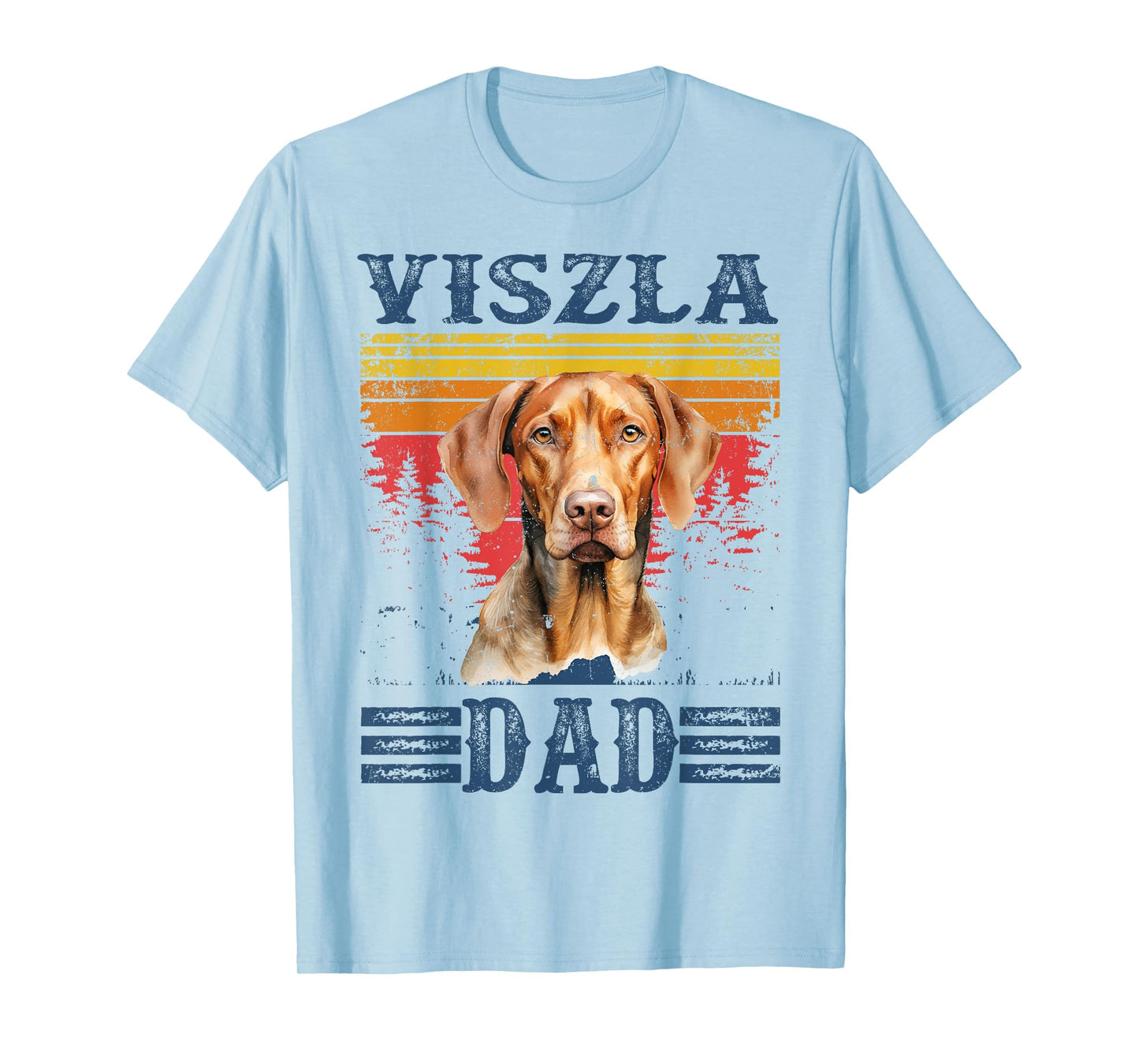 Viszla Dad Vintage Funny Cute Dog Lover T-Shirt
