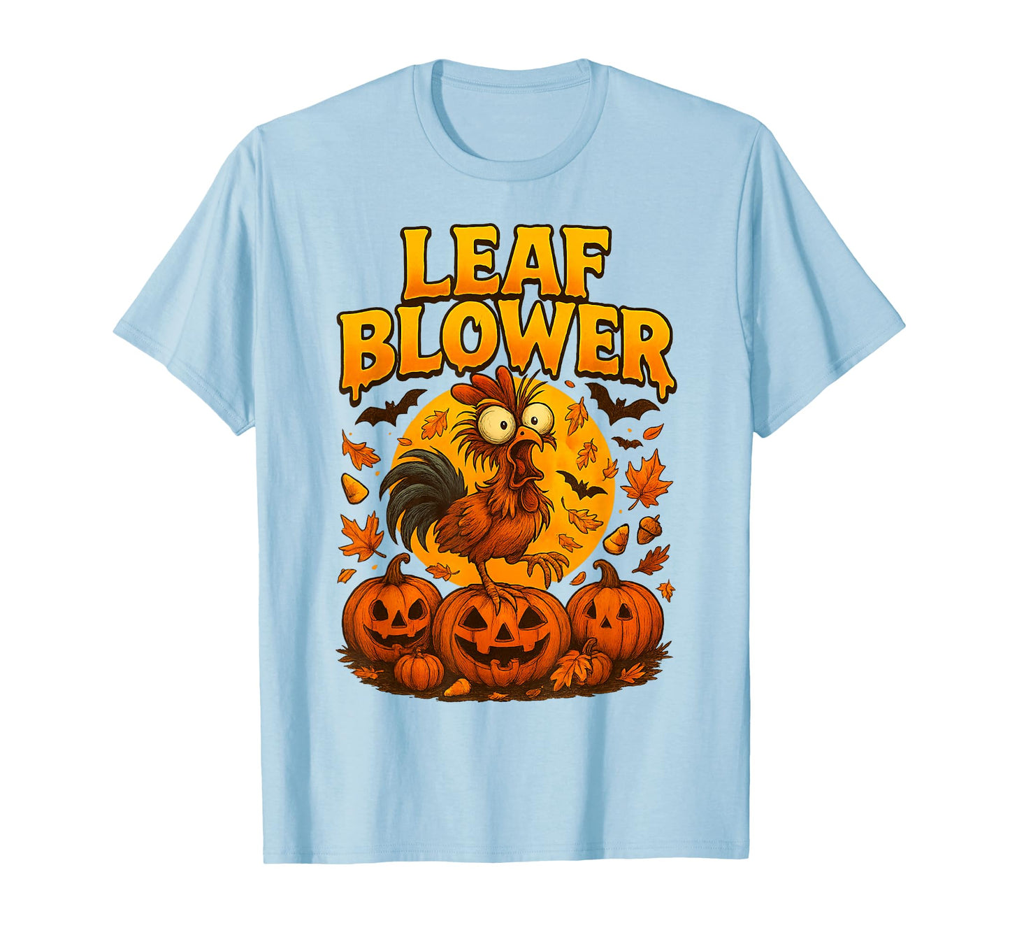 Funny Chicken Leaf Blower Chicken Rooster Farm Life Cozy T-Shirt