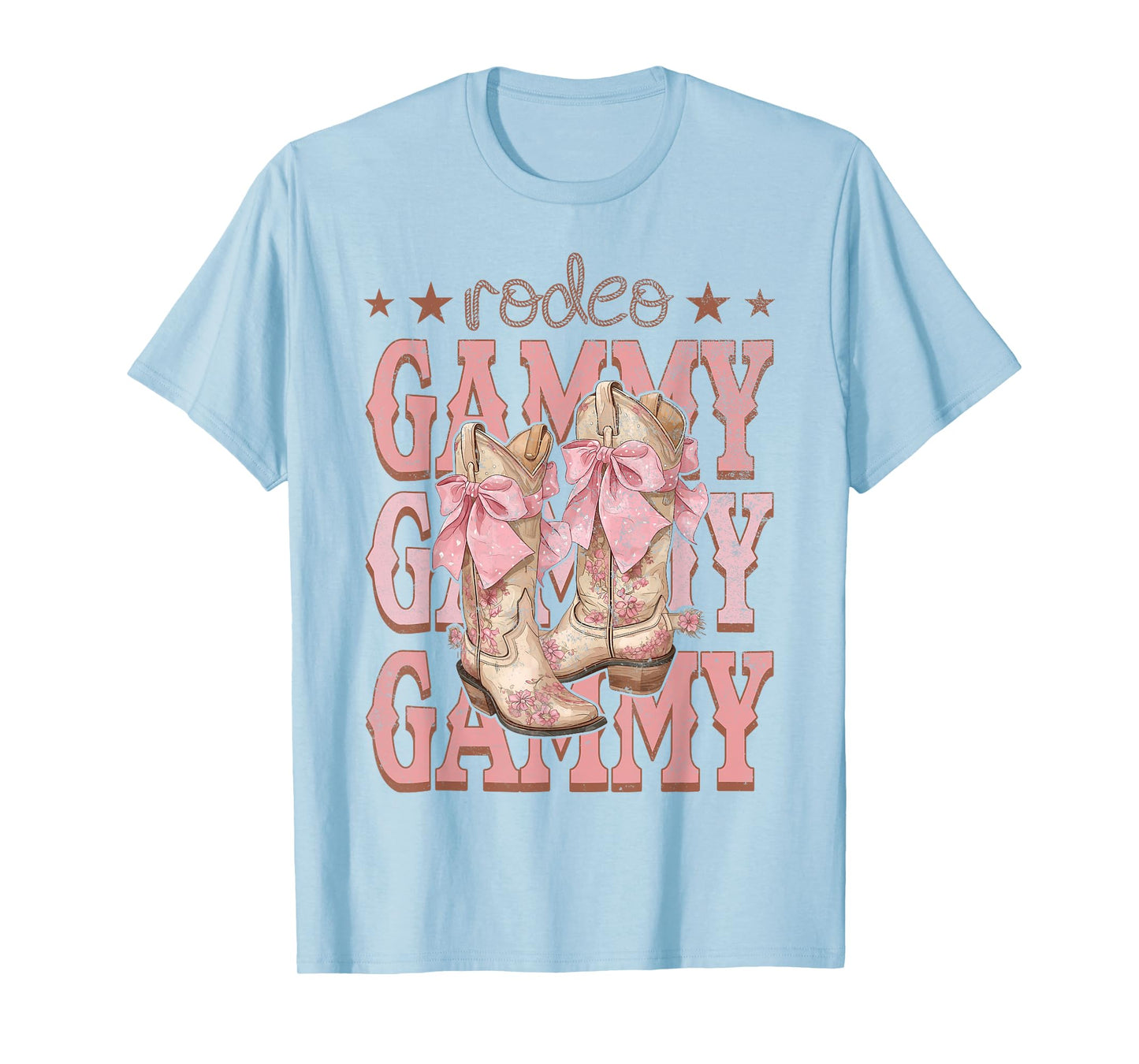 Rodeo Gammy Pink Boots Coquette Cow-Girl Birthday Party T-Shirt
