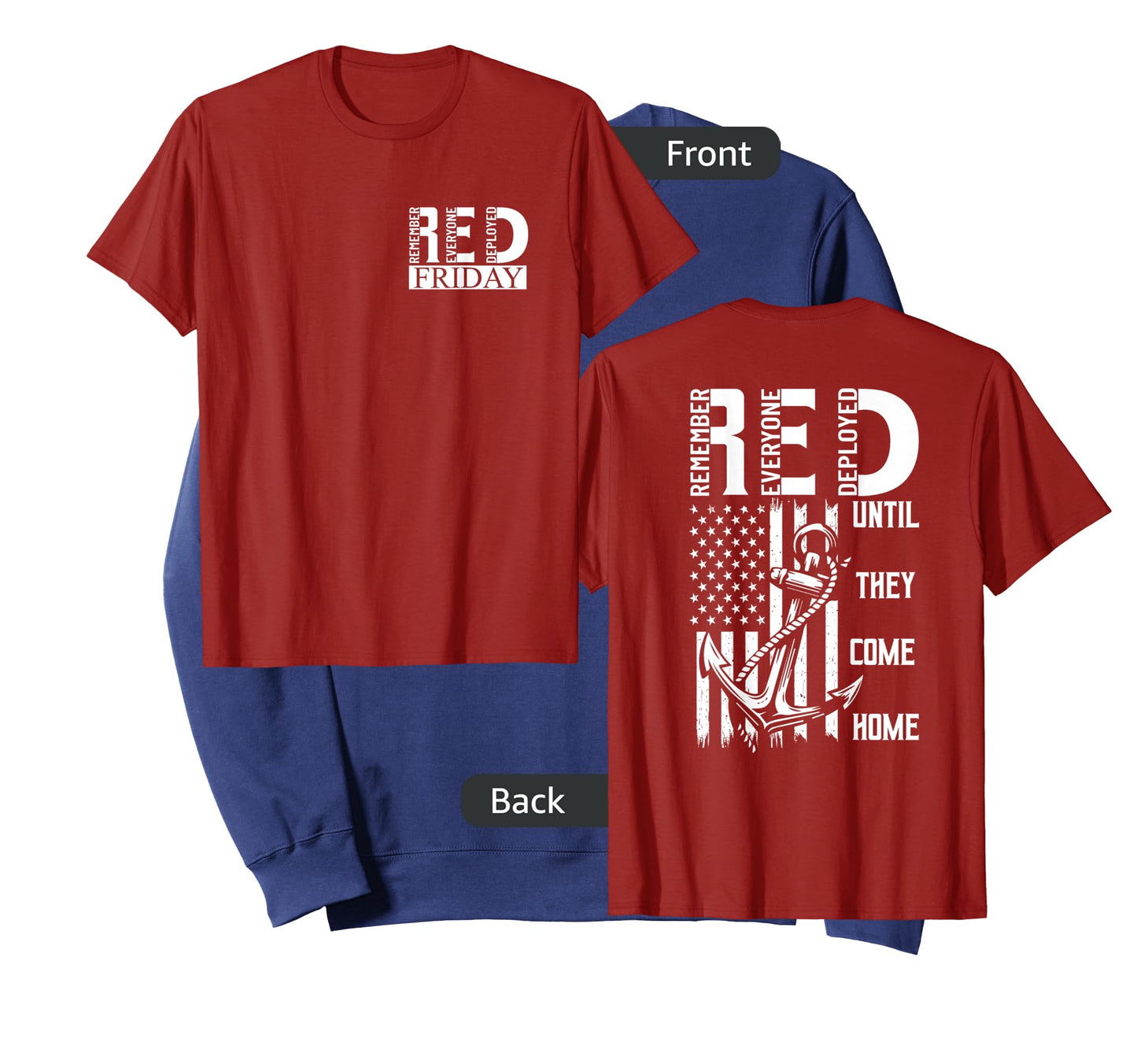 On Fridays We Wear Red Soldiers Veterans Day and Friday RED T-Shirt