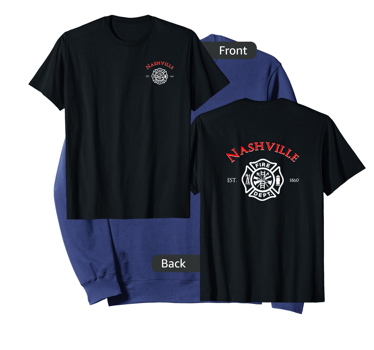 City of Nashville Fire Rescue Tennessee Firefighter T-Shirt T-Shirt