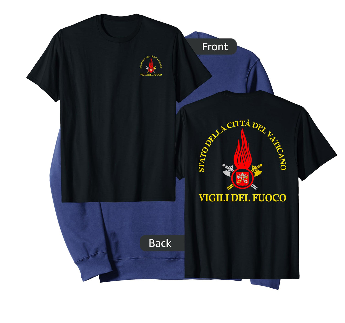 Italian Firefighter Vigili Del Fuoco Vatican Rome T-shirt T-Shirt