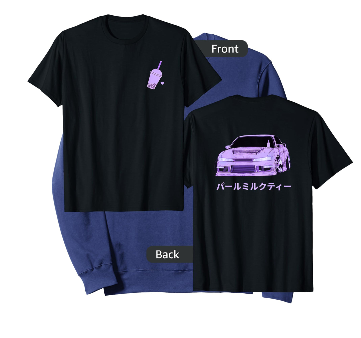 Retro JDM Japanese Import Car Boba Bubble Tea T-Shirt
