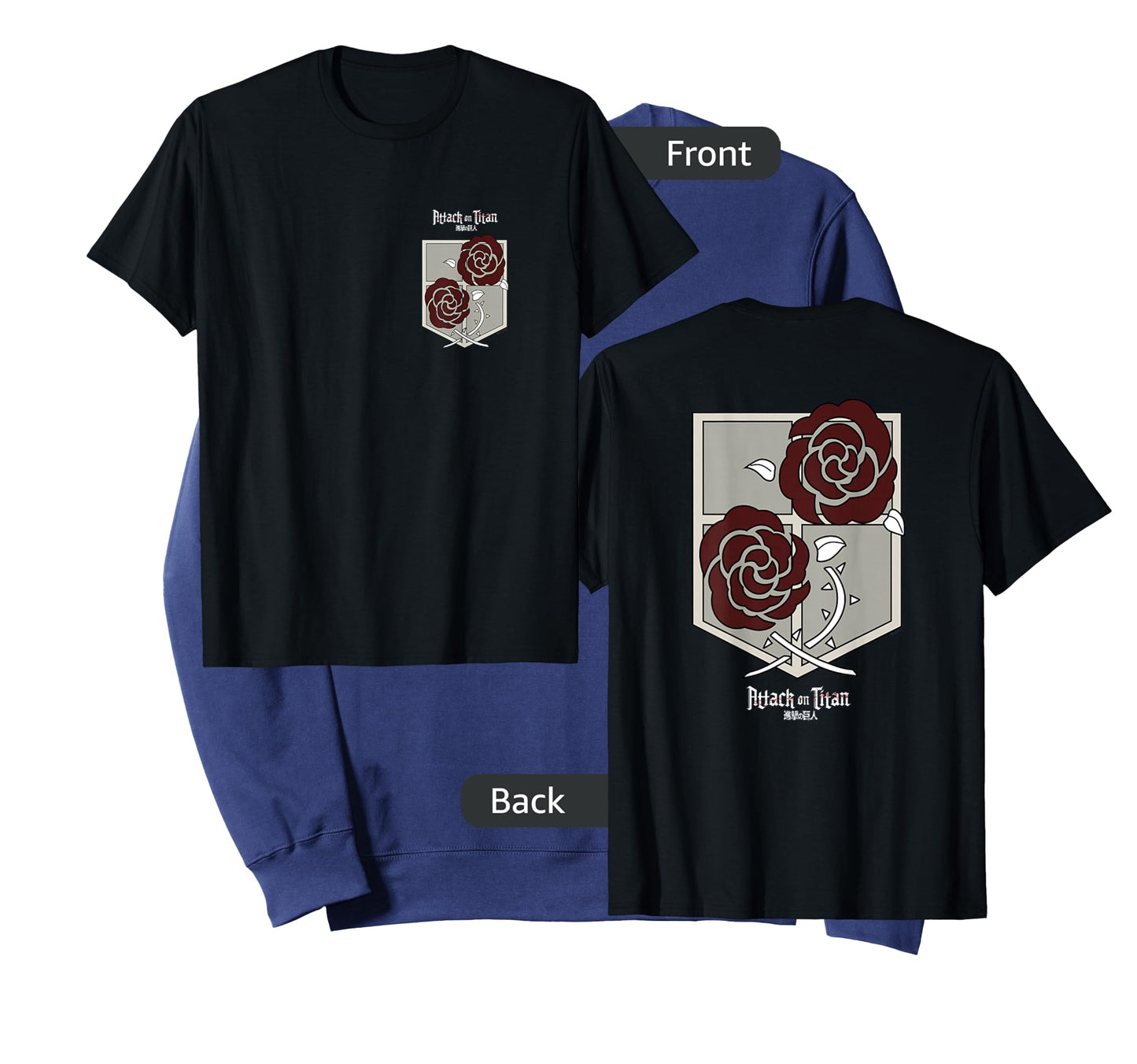 Attack on Titan Garrison Station Corps Front and Back Anime T-Shirt