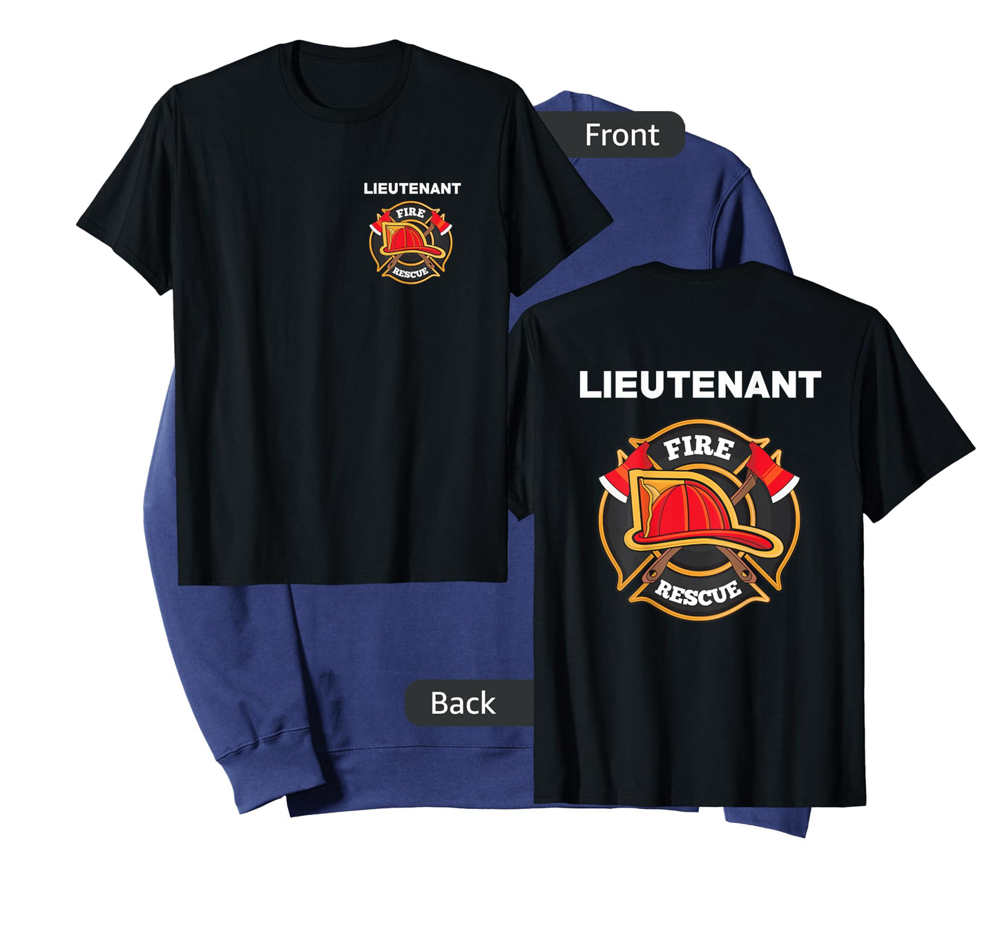 Yay! Thin Red Line Shirts Fire Rescue Lieutenant Department T-Shirt for Firefighters