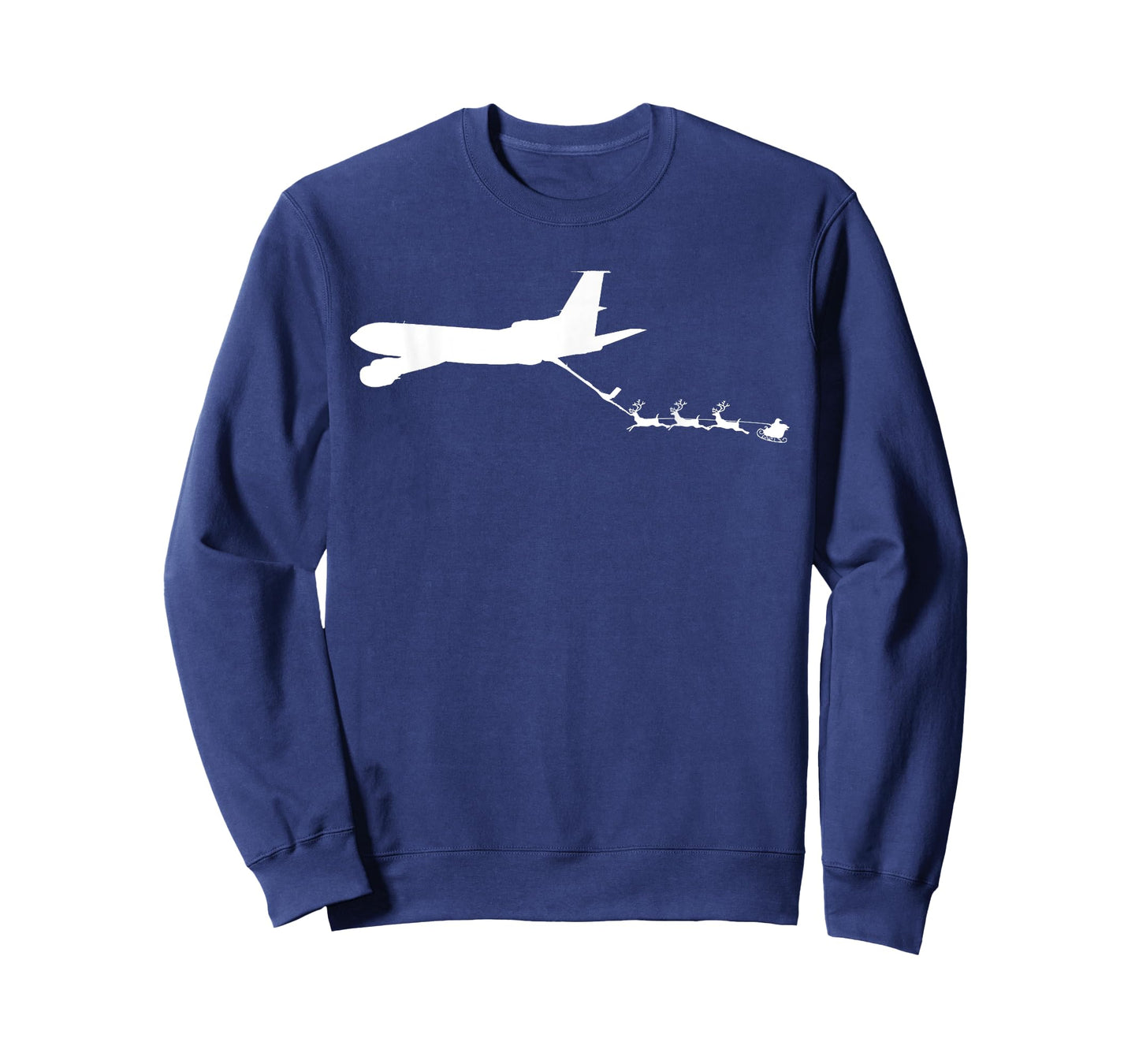 Refueling Santa's Sleigh Funny Christmas Airplane T-Shirt T-Shirt