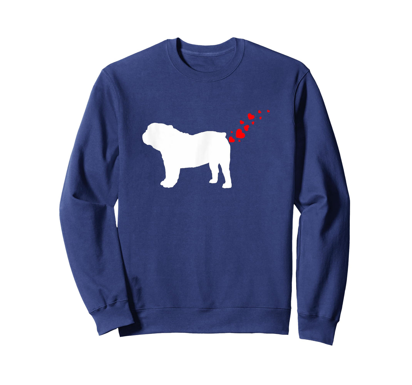 Cute English Bulldog Owner Valentines Day Heart Dog Farts Men Women Girls Kids T-Shirt