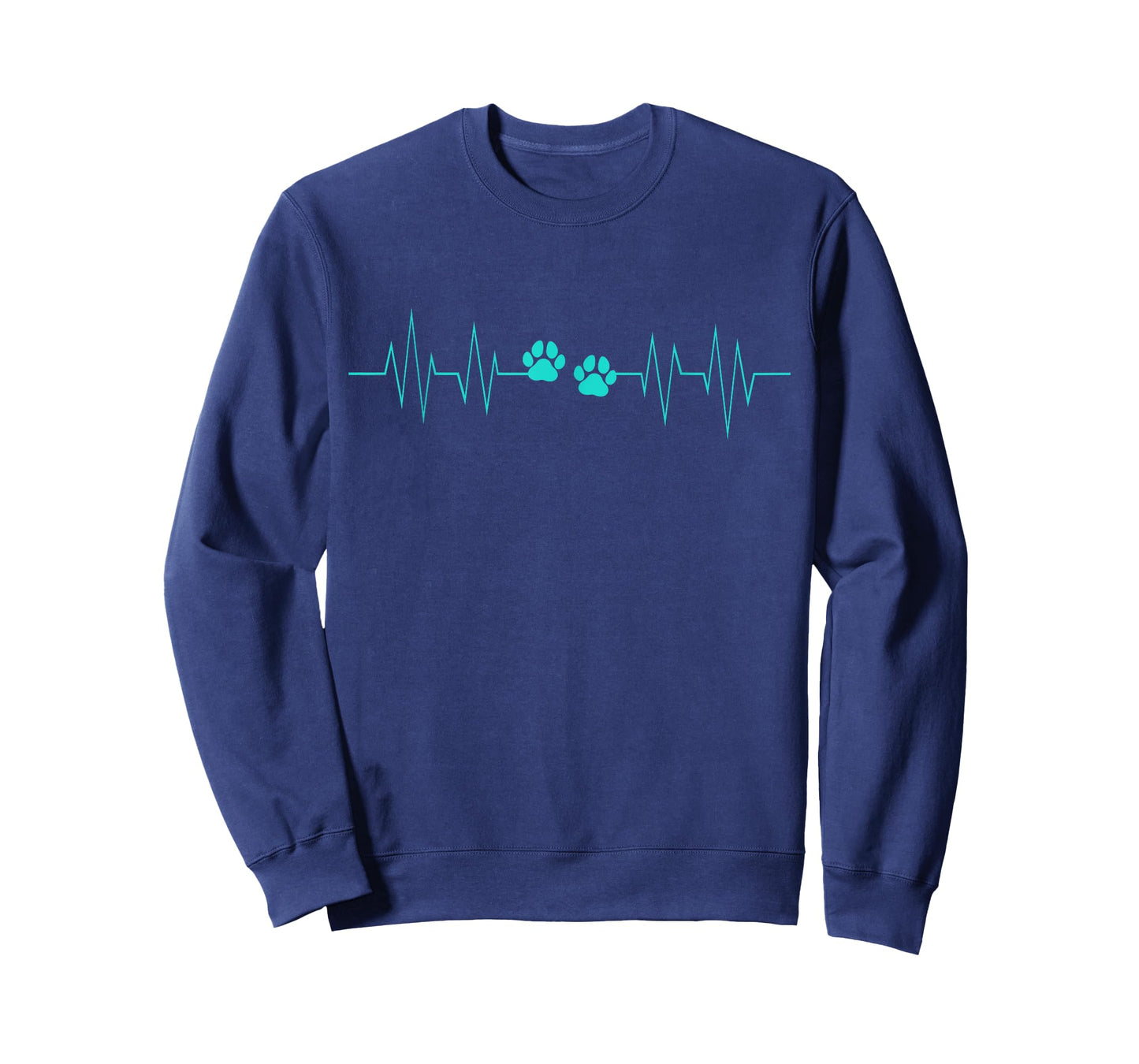 Paw Print Heartbeat Funny EKG Veterinary Veterinarian Gift T-Shirt