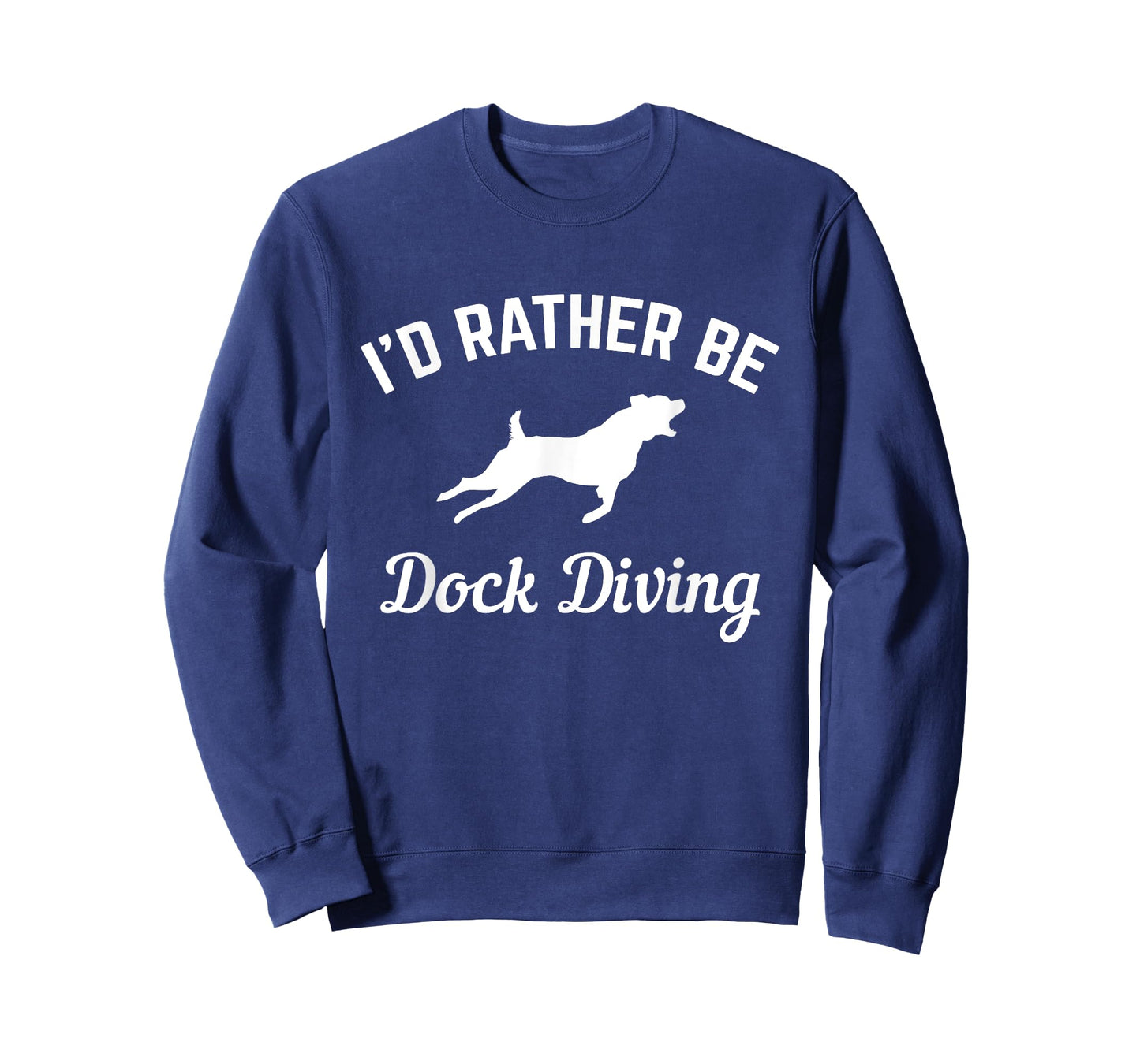 I'd Rather Be Dock Diving - Funny Rottweiler Dog Water Sport Men Women T-Shirt