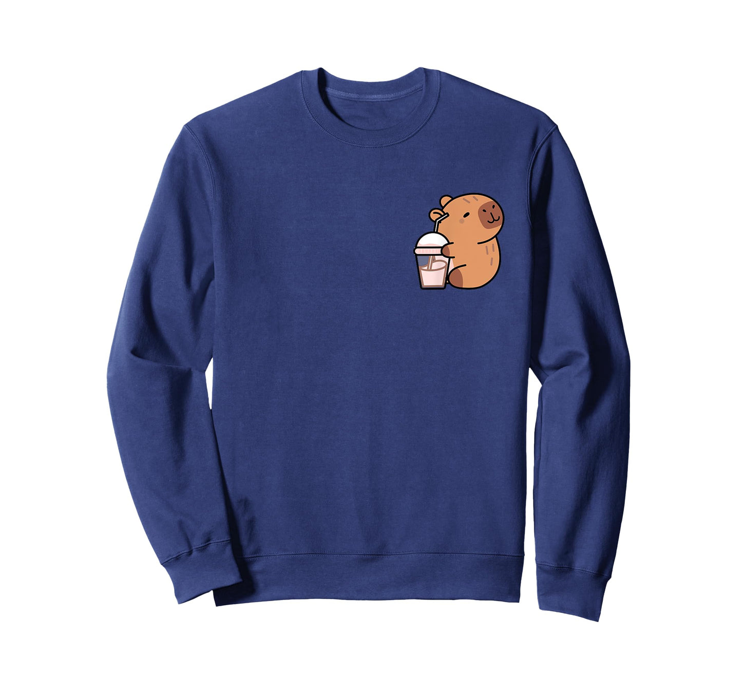 Cute Capybara Kawaii Anime Drinking Bubble Tea Lover T-Shirt