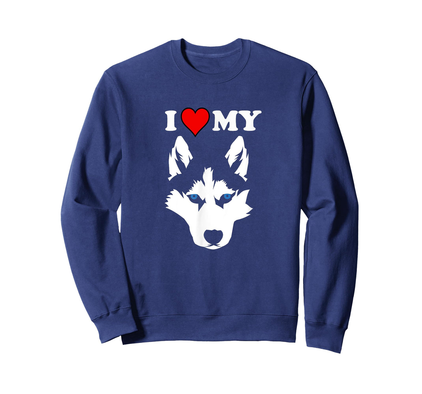 Funny Malamute Huskies Dog Owner Wolf I love My Husky Men Women Girls Kids T-Shirt