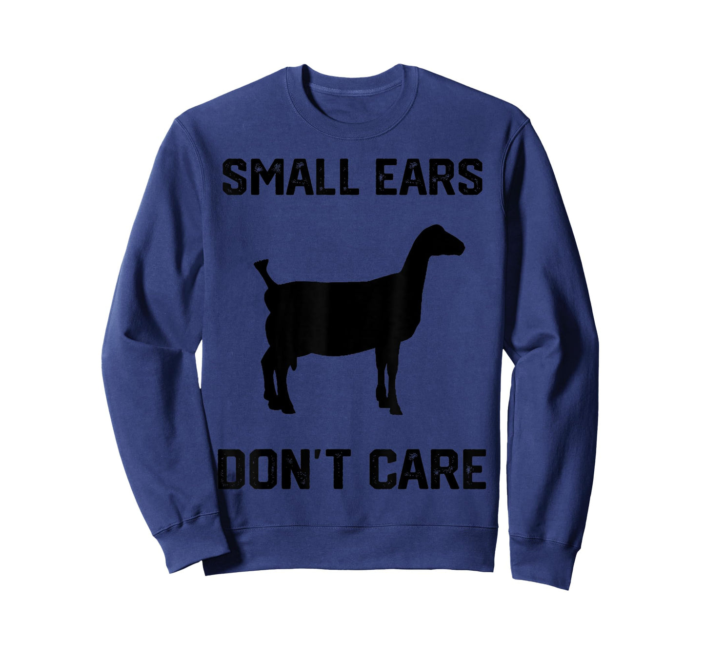small ears don't care funny goat funny Lamancha Goat T-Shirt