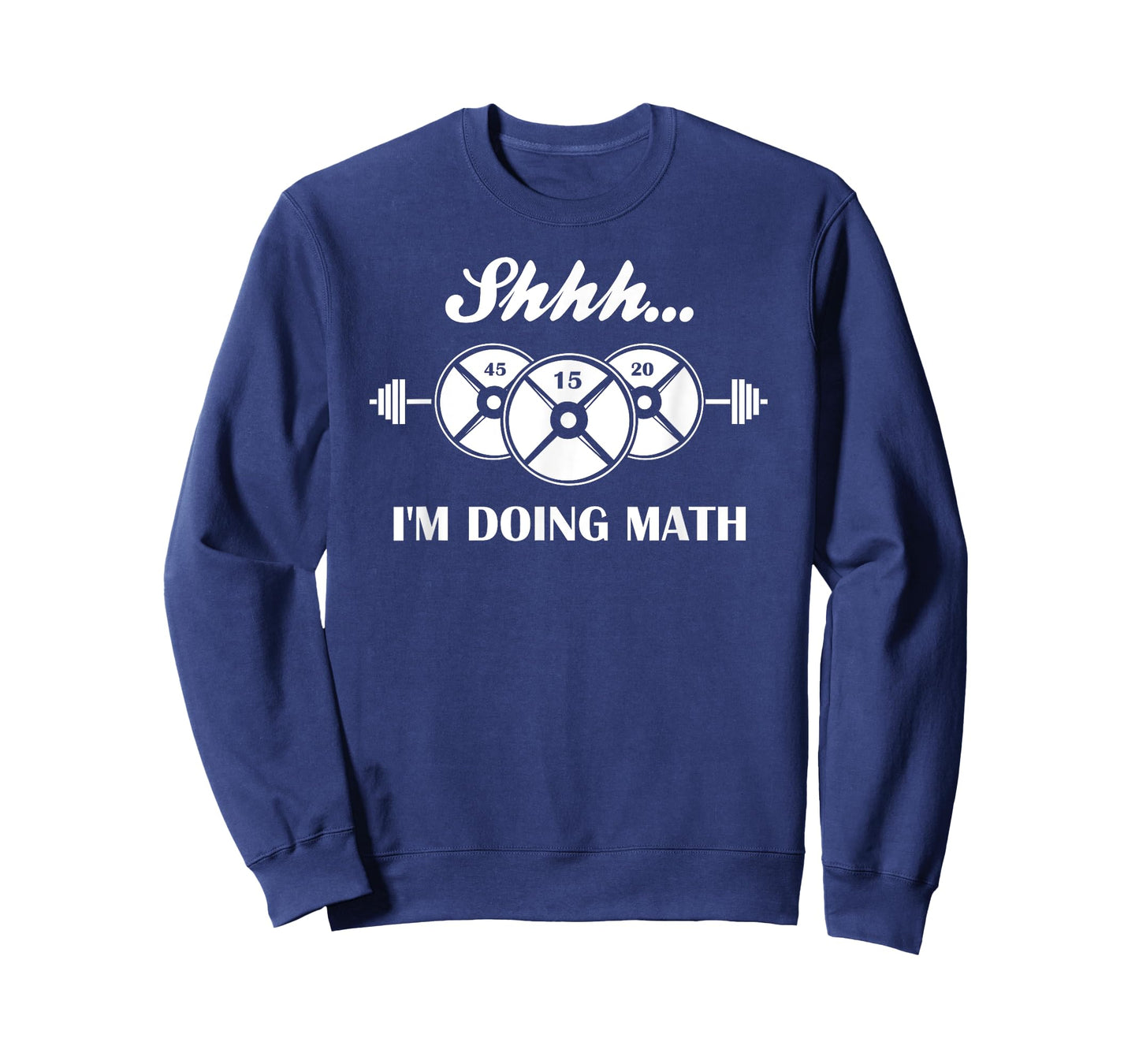 Shhh I'm Doing Math Weight Lifting Math Lover Quote Vintage T-Shirt