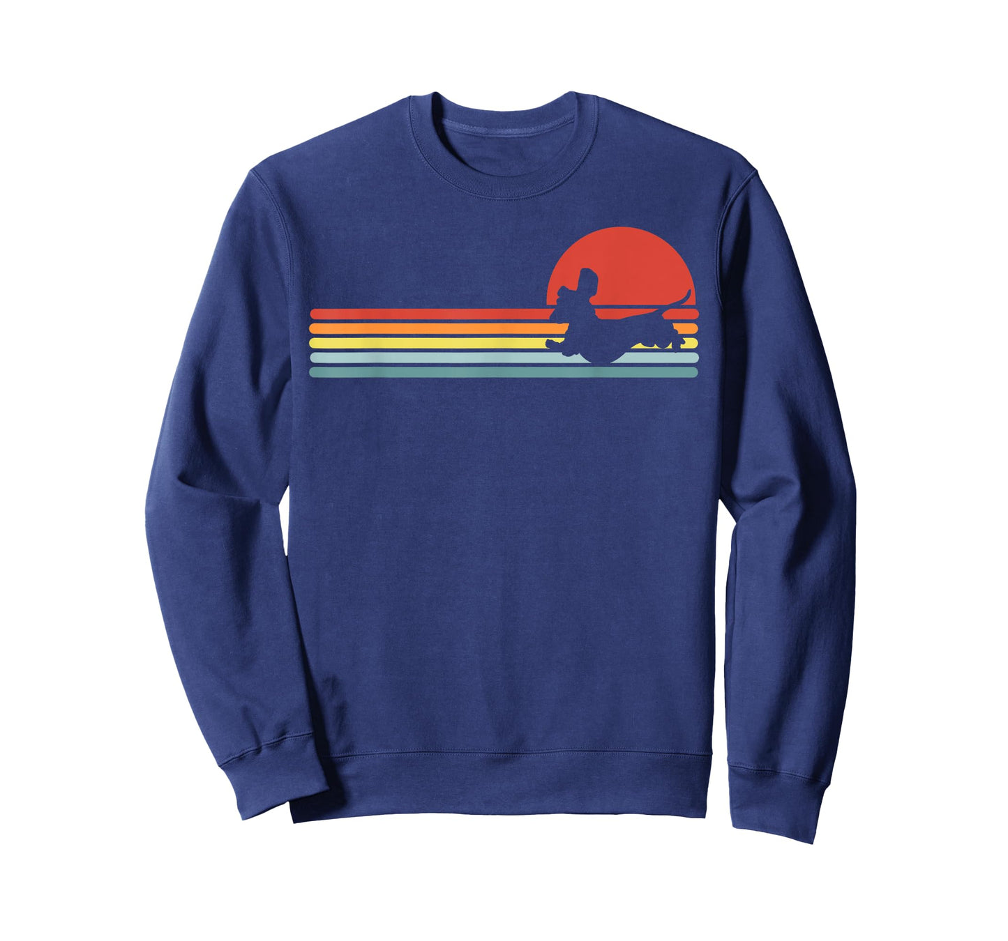 Dachshund dachshund dog silhouette retro gift T-Shirt