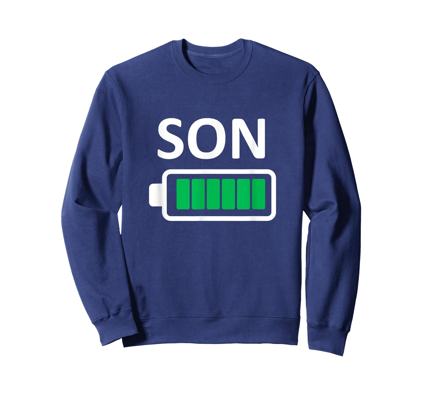 Funny Nerdy Family Son Full Battery Never Tired Geek T-Shirt