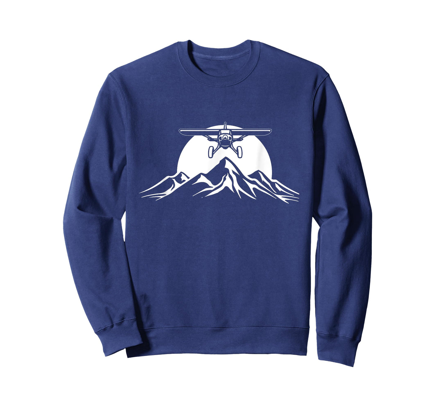 Propeller Airplane Mountains - Airline Pilot Aviation T-Shirt