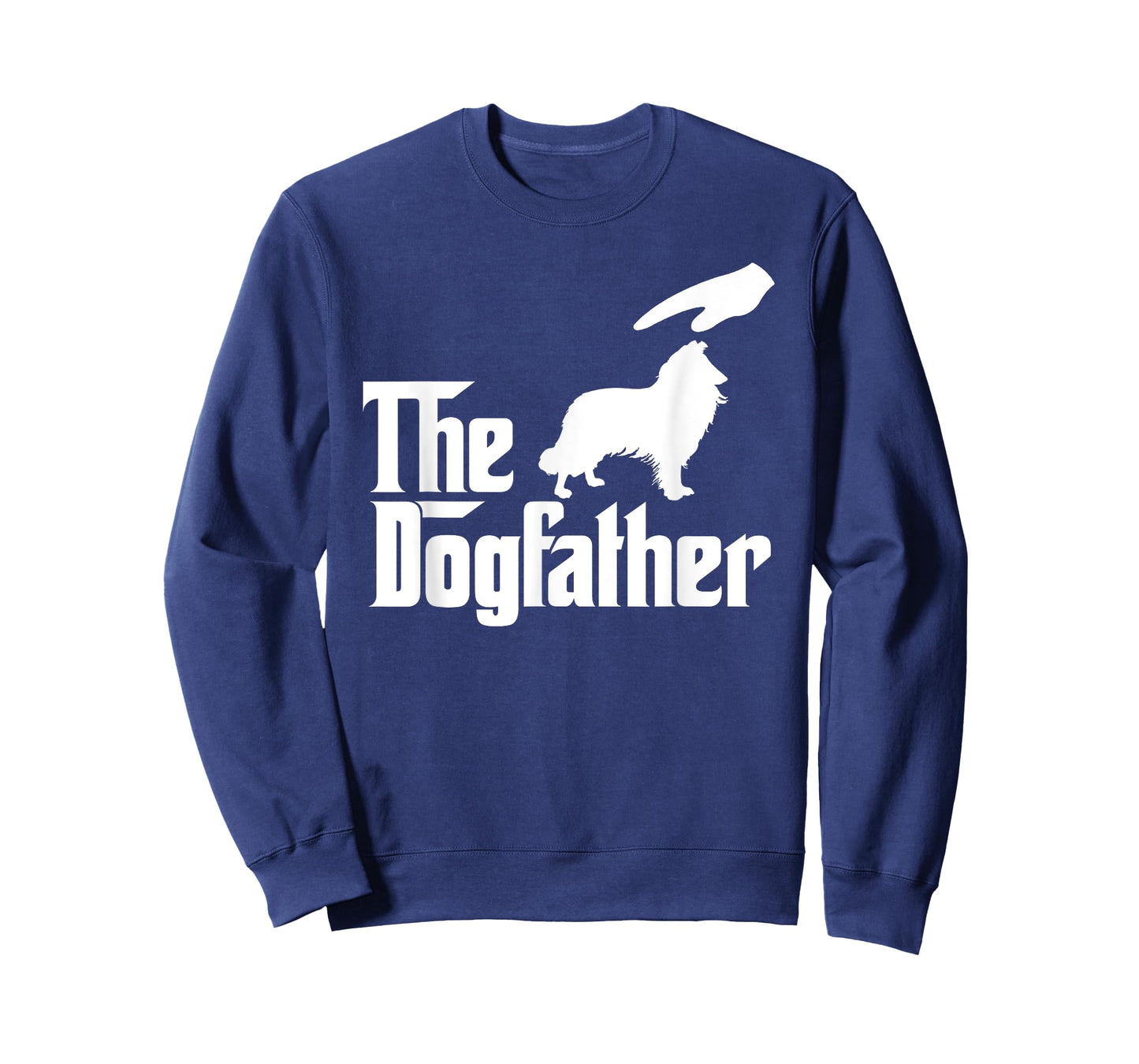 Rough Collie Dog Dad The DogFather Funny Dogs Lovers T-Shirt for Men Women Kids