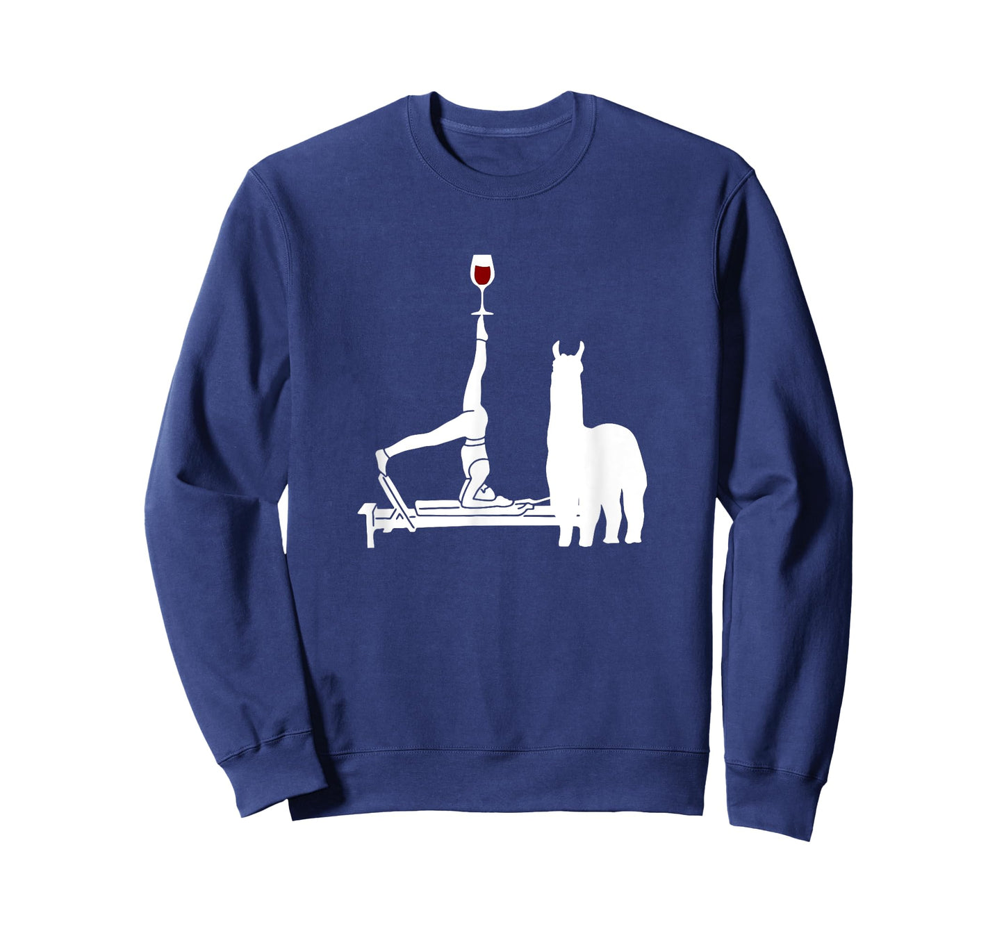 Funny Reformer Pilates wine Alpaca lover workout T-Shirt