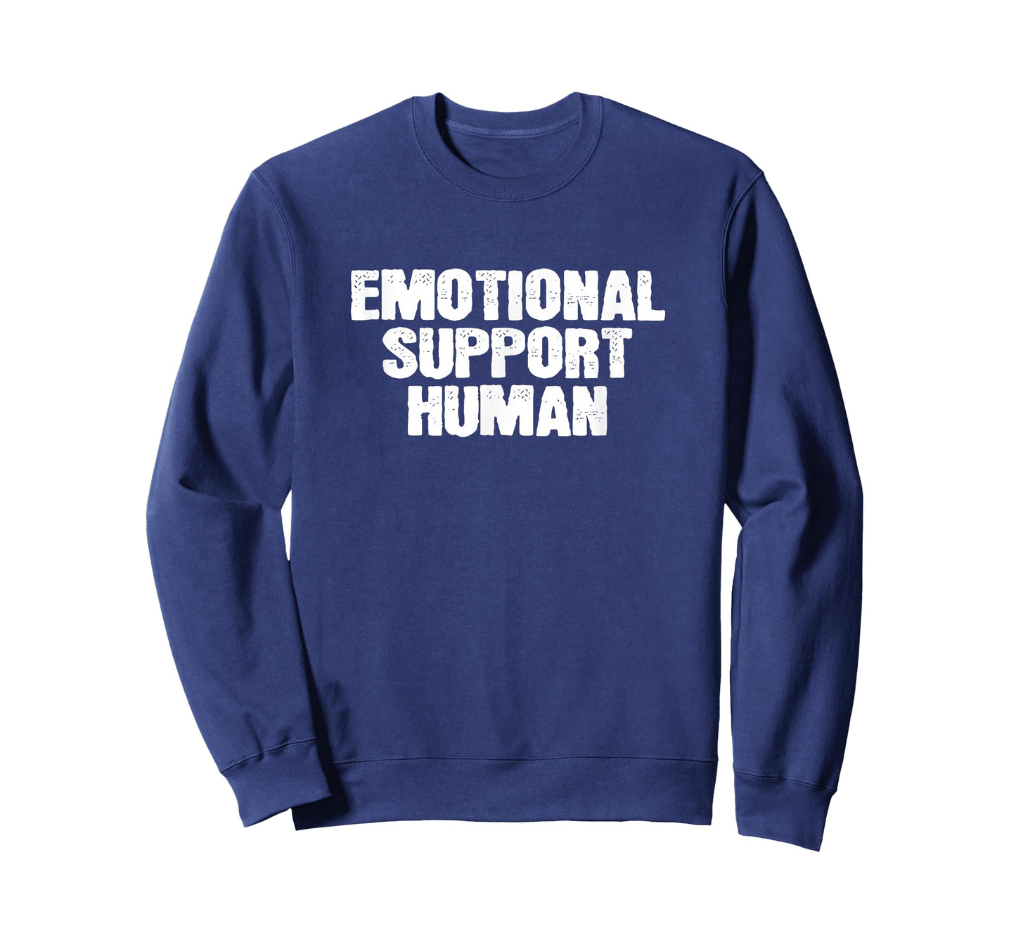 Emotional Support Person Kindness Unisex-Adults Black Cotton 65% Polyester 35% Short Sleeve Collarless Crew Neck Regular Fit T-Shirt