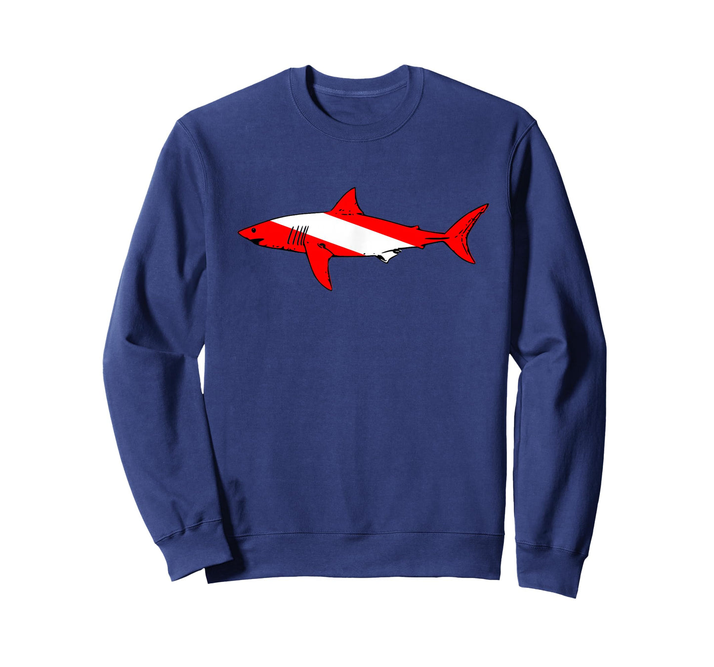 Dive Shark Diver Down Flag Scuba Diving Graphic T-Shirt T-Shirt