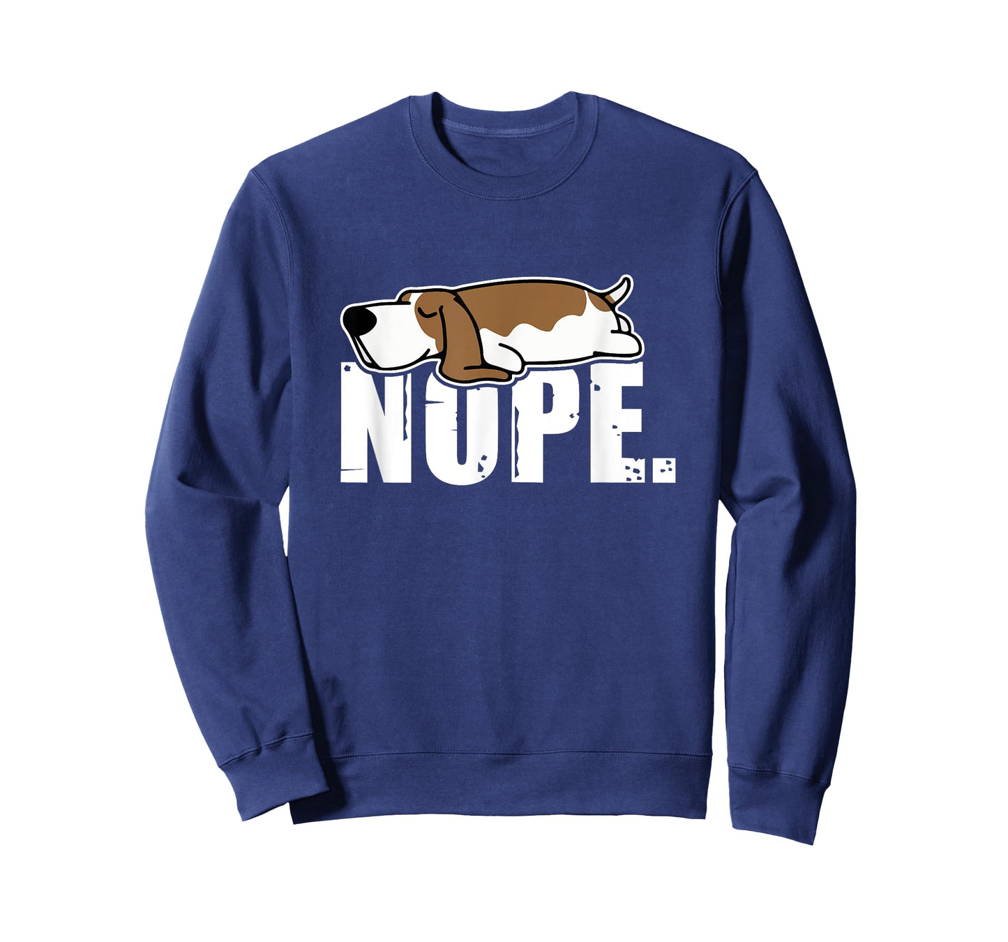 Nope Lazy Basset Hound Dog Sleeping Funny Dog Lovers T-shirt Men Women Kids T-Shirt