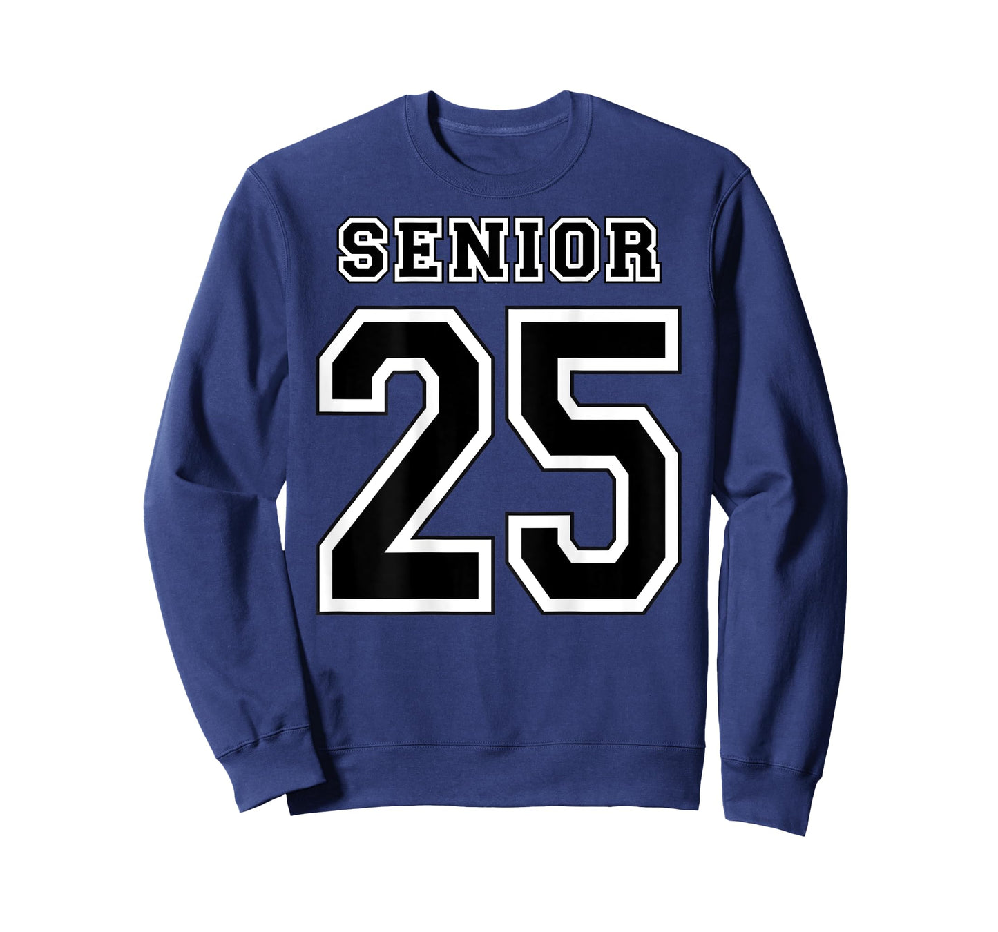 Class of 2025 High School Senior 25 On Back Graduation T-Shirt