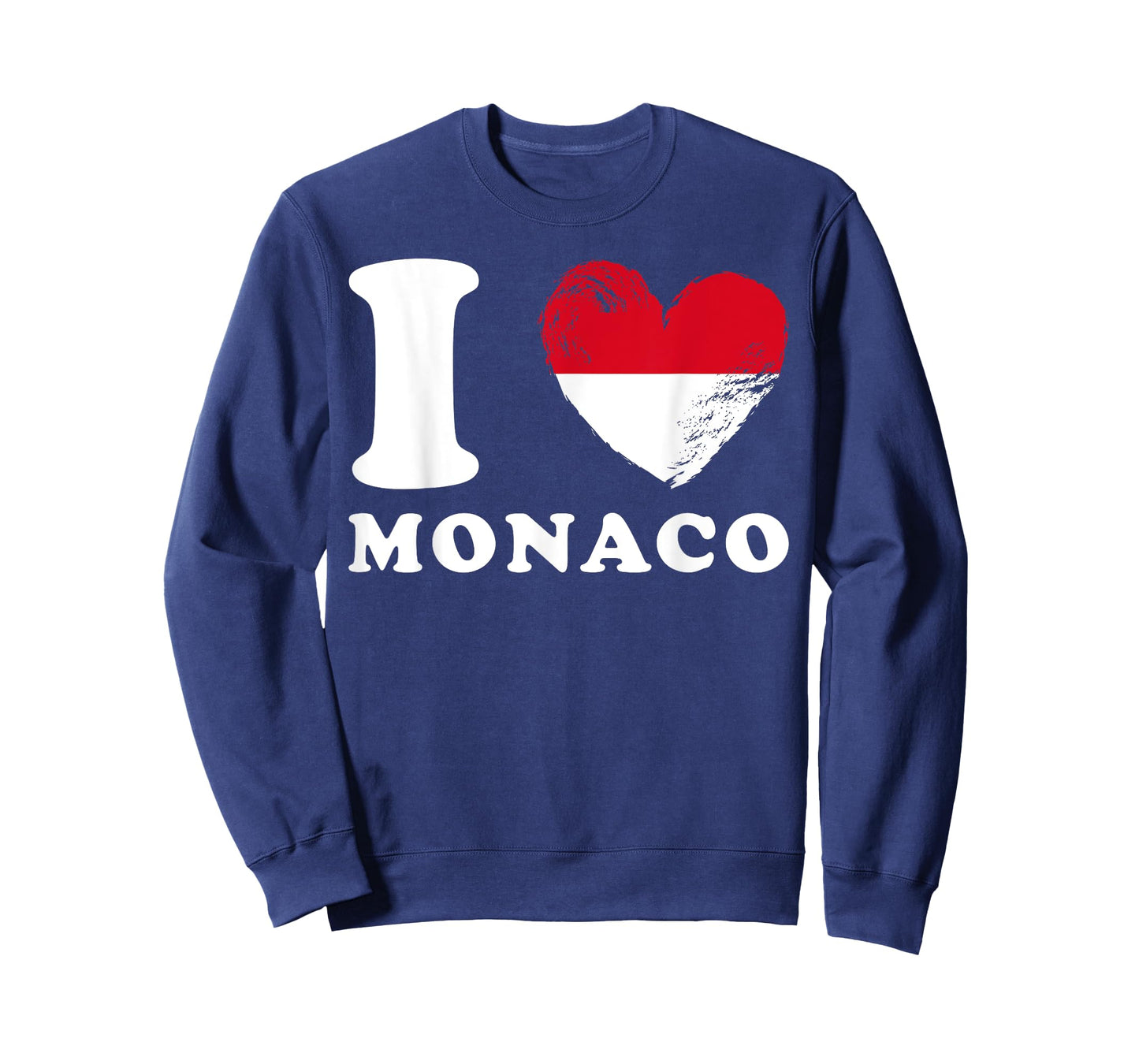 I Love Monaco - Heart Flag Monaco T-Shirt