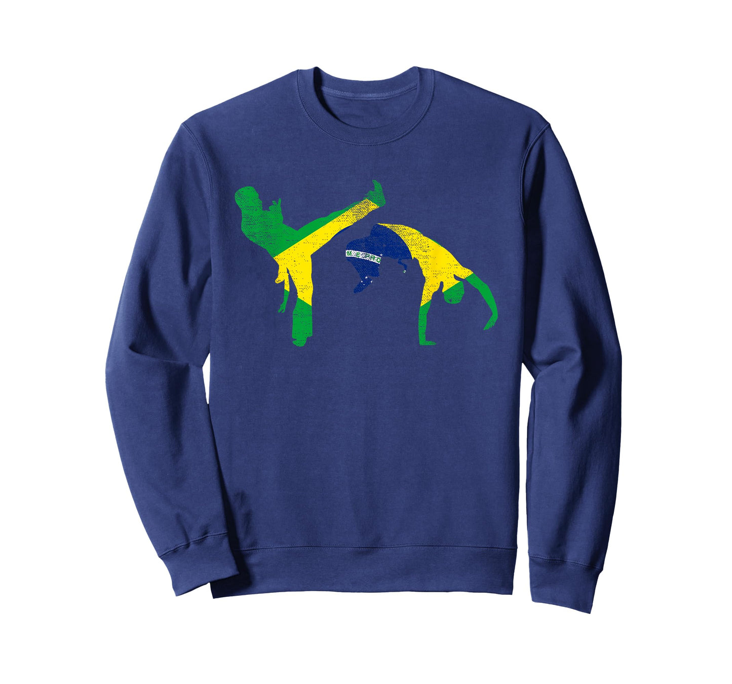 Brazil Flag Capoeira Dancer MMA Afro Brazilian Kick Fighter T-Shirt