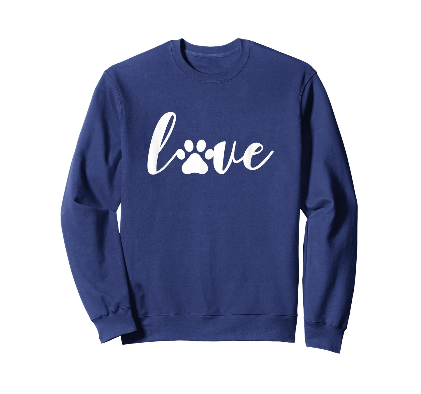 Paw Print Love Heart Funny Cool Dog Cat Mom Pet Animal Lover T-Shirt Small