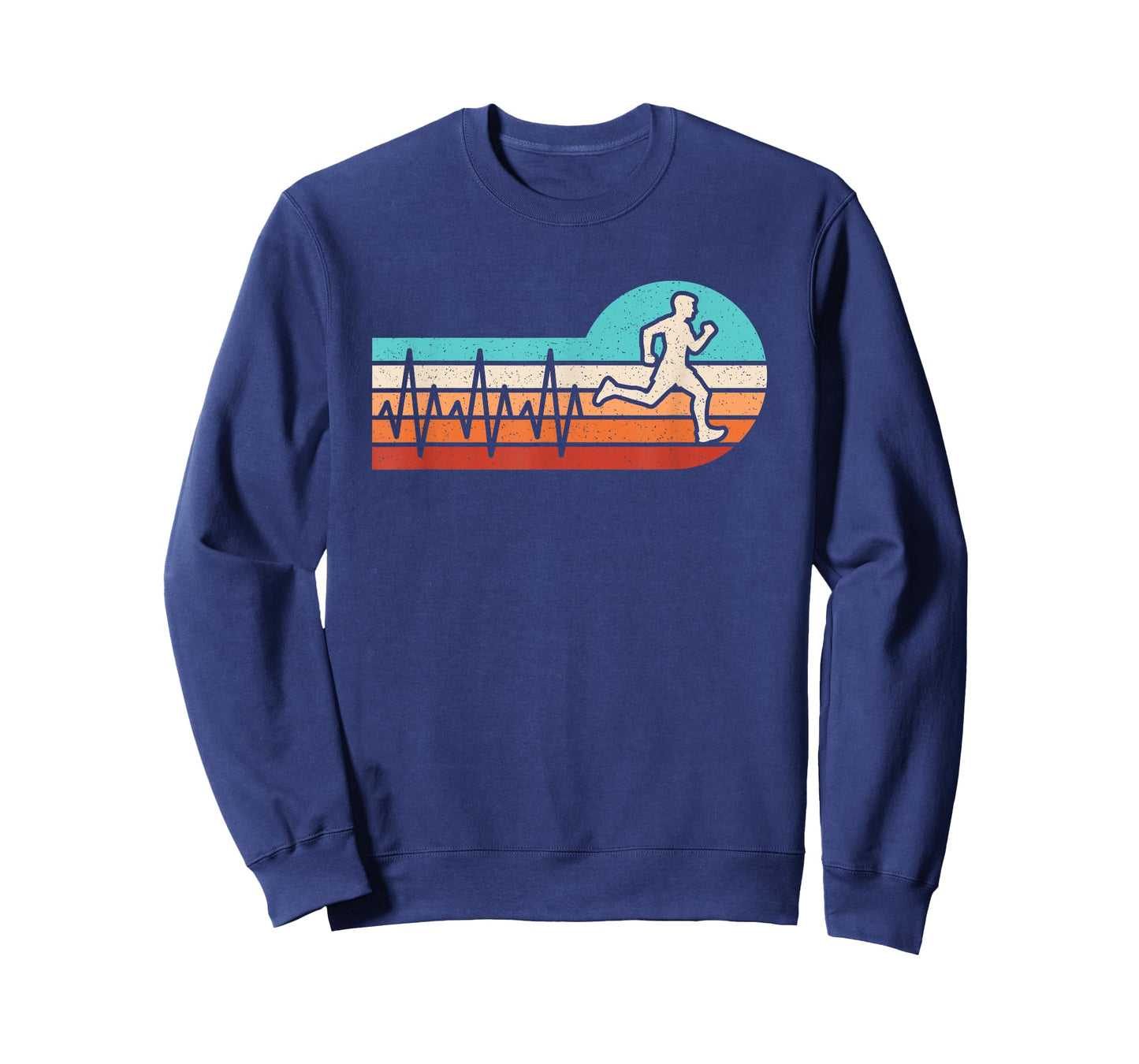 Running Heartbeat Run Retro Running Runner Men Women Kids T-Shirt