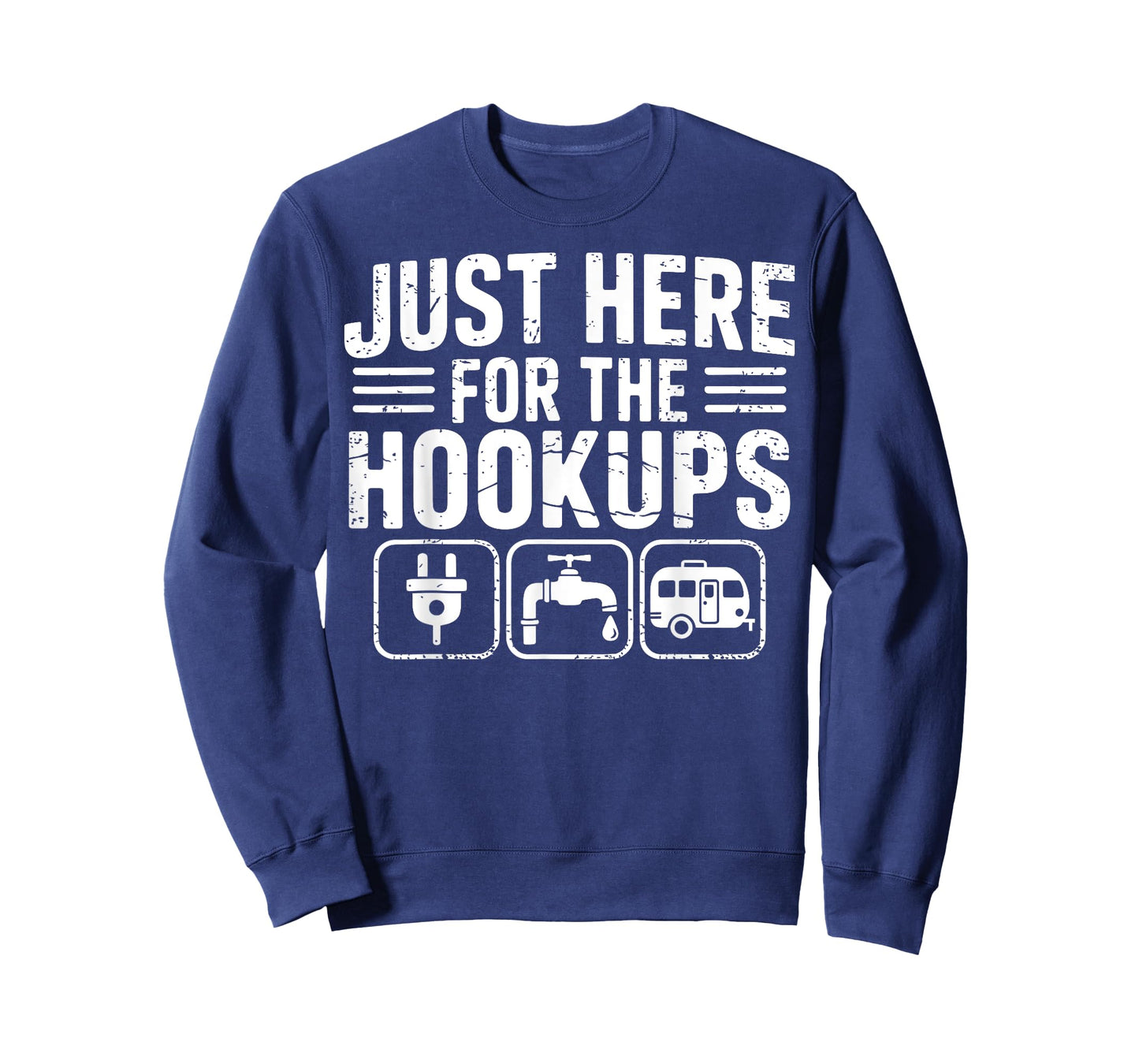 Just Here for the Hookups Funny Camping Rv Camper Motorhome T-Shirt
