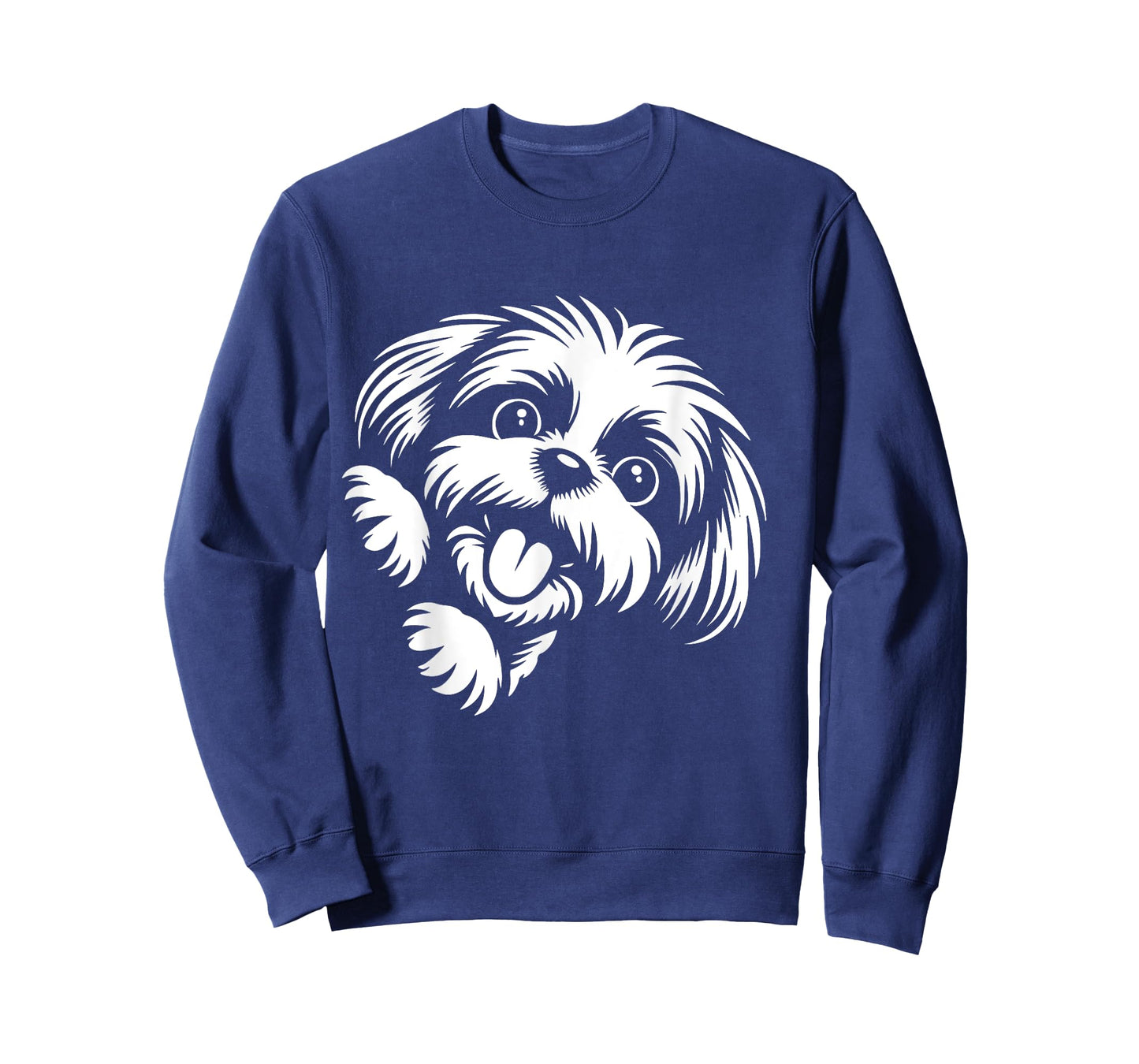 Funny Shih Tzu Peeking Dog Graphic Design T-Shirt for Men Women Girls Kids