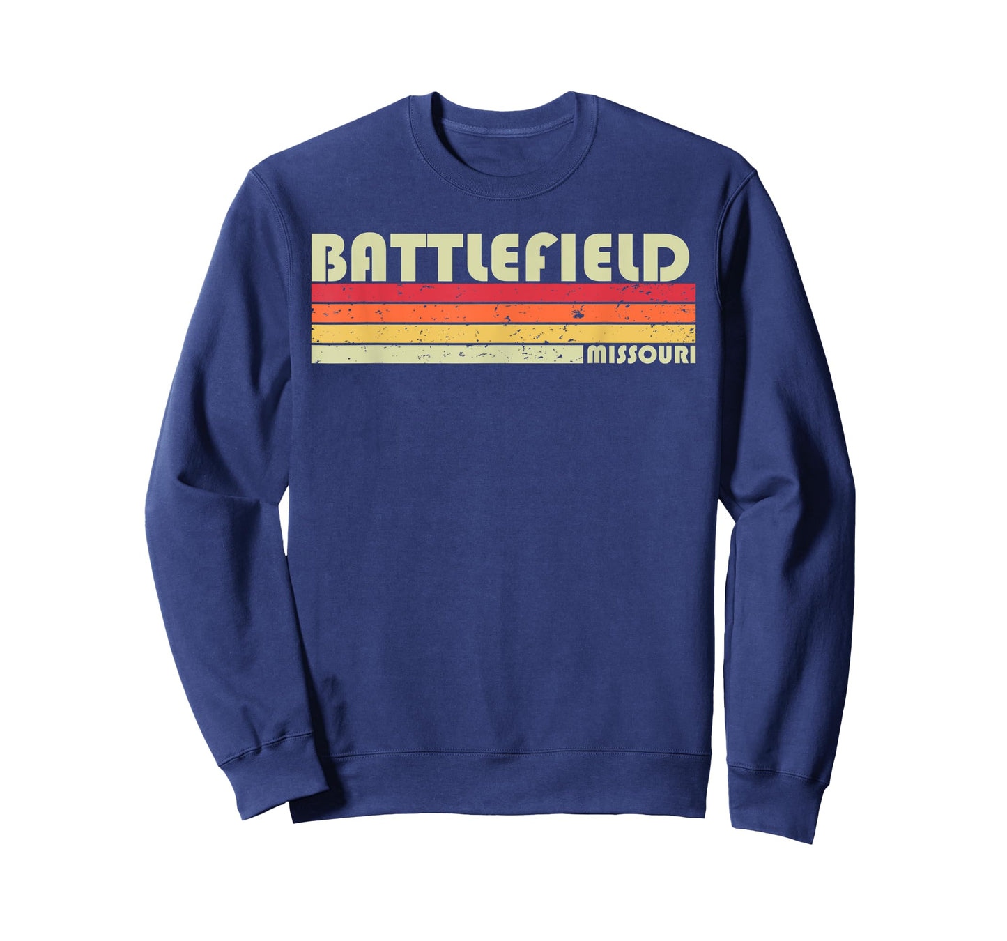 BATTLEFIELD MO MISSOURI Funny City Home Roots Gift Retro 80s T-Shirt