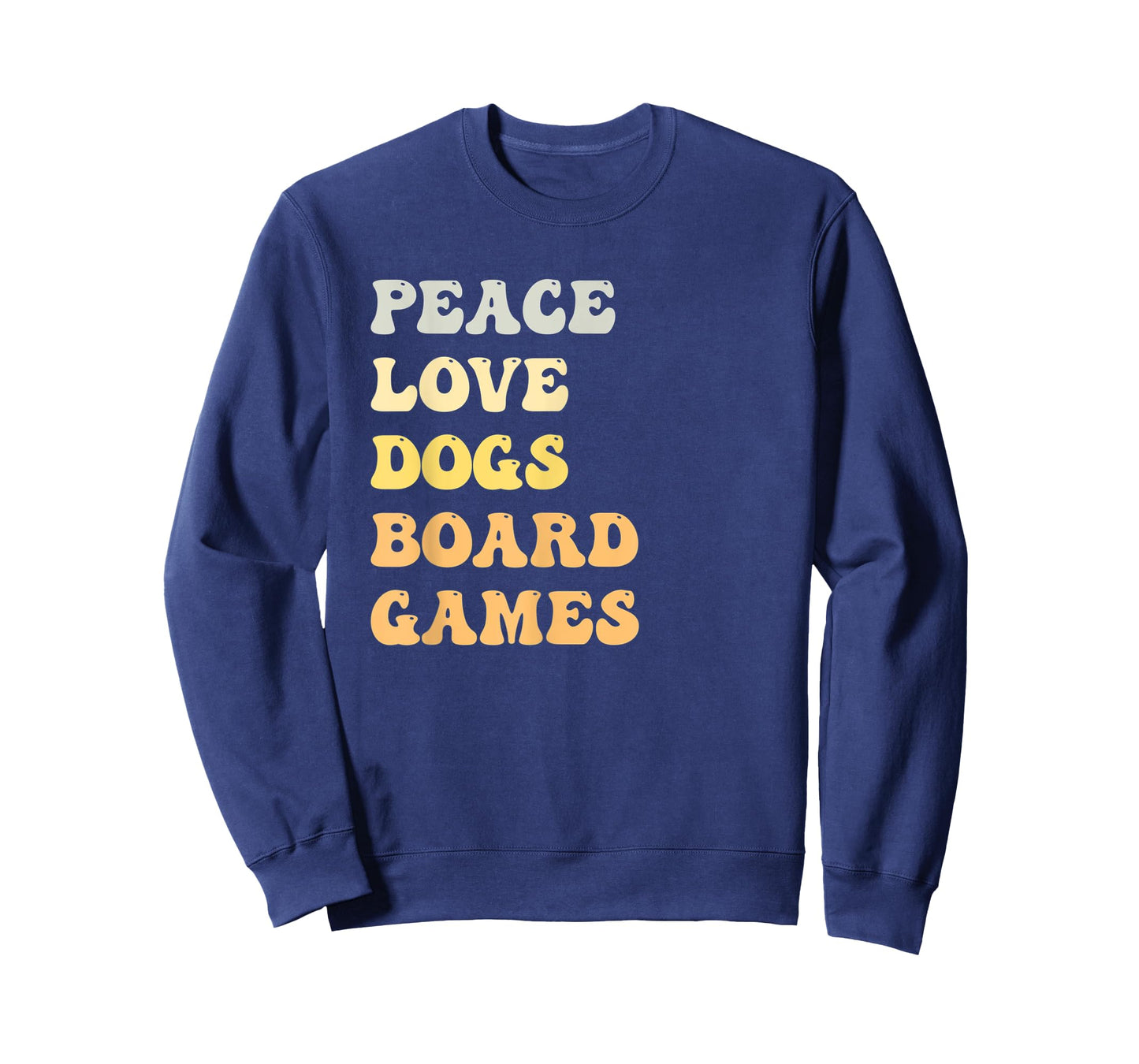 Peace Love Dogs Board Games Funny Retro T-Shirt