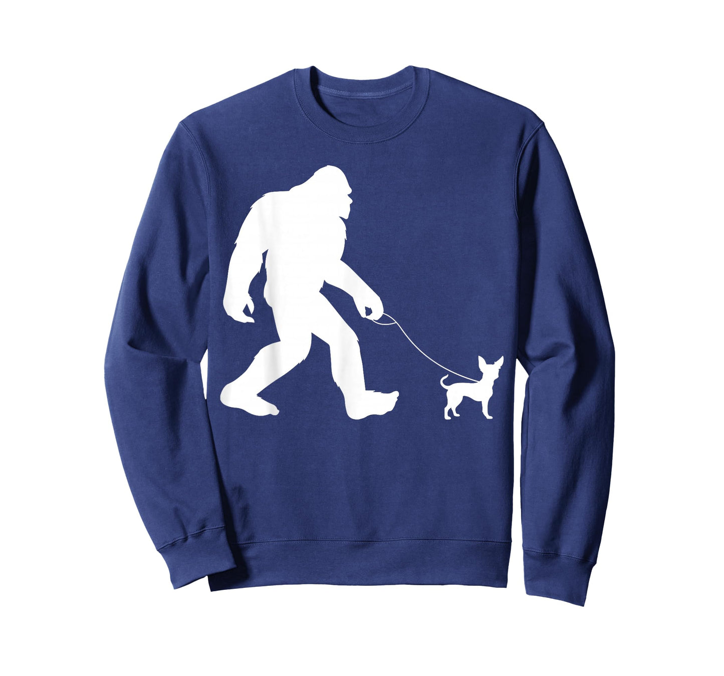 Fun Bigfoot Sasquatch Walking Chihuahua Gag Gift T-Shirt